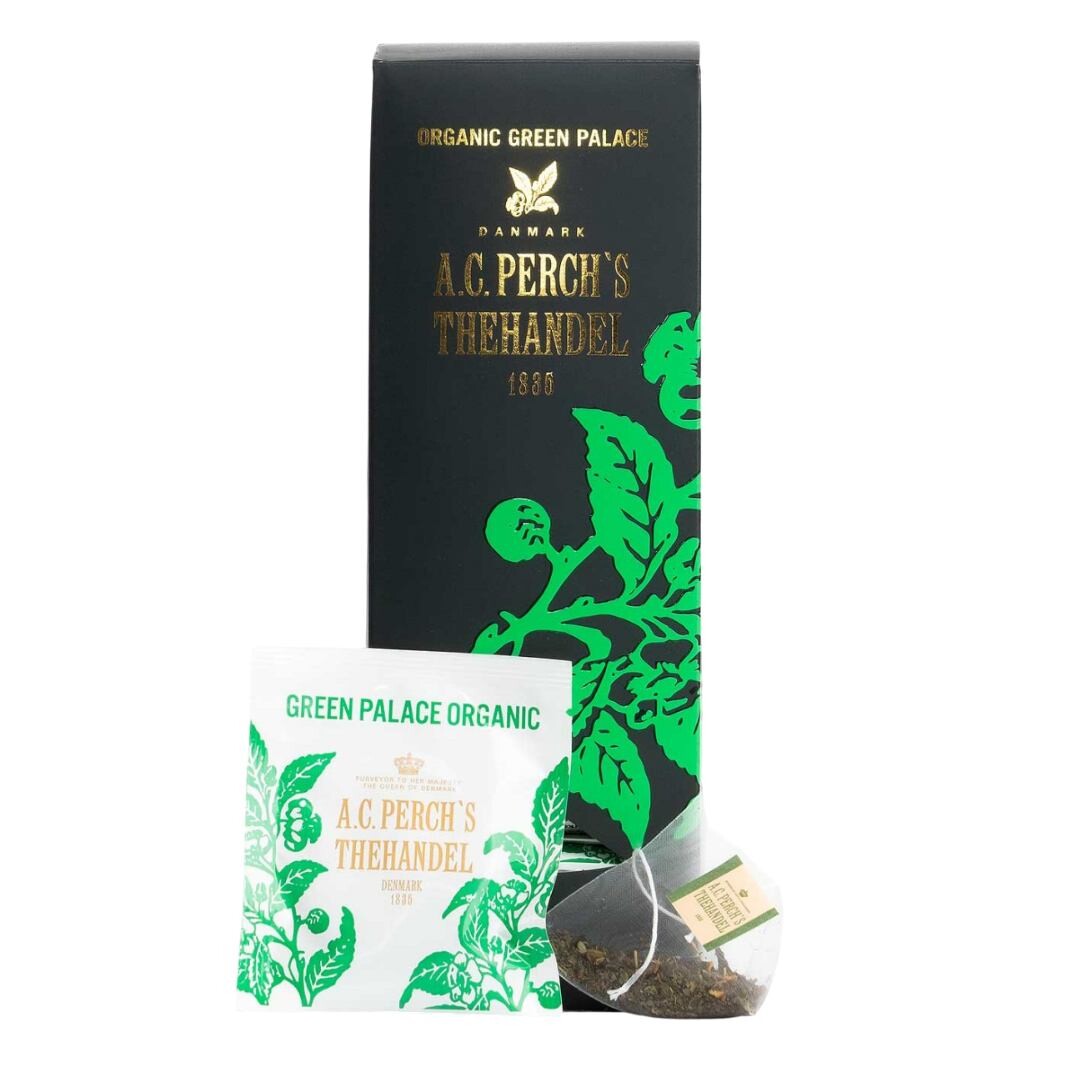 Zelený čaj GREEN PALACE, 25 čajových vrecúšok, A.C. Perch's Thehandel
