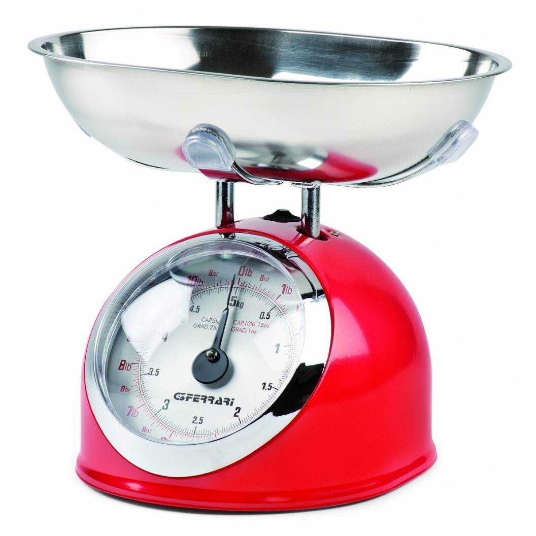 Mechanická kuchynská váha ASKA 22 cm, červená, G3Ferrari