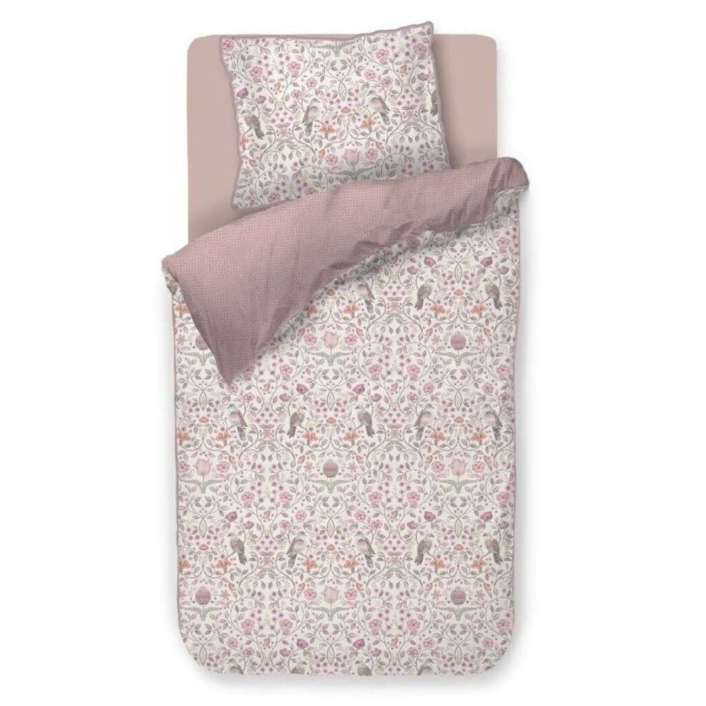 Posteľná bielizeň pre jedno lôžko GARDEN OF DOVE 140 x 200 cm, ružová, bavlnený perkál, Pip Studio