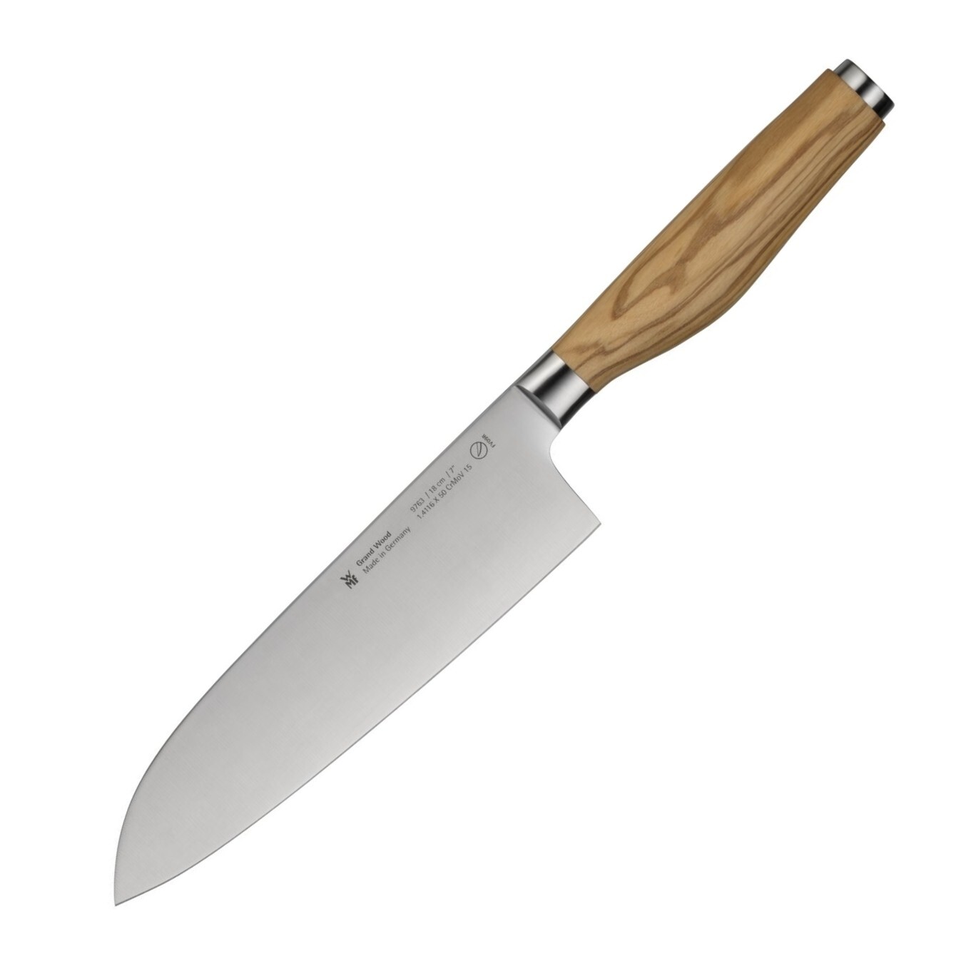Santoku knife GRAND WOOD 18 cm, hnedá, WMF