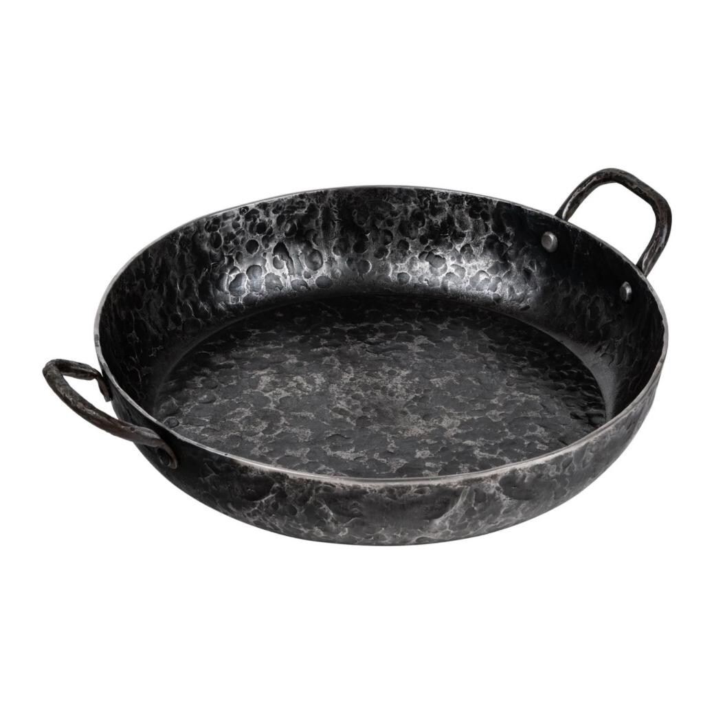 Servírovacia panvica ESSENTIALS 24 cm, čierna, oceľ, Forged