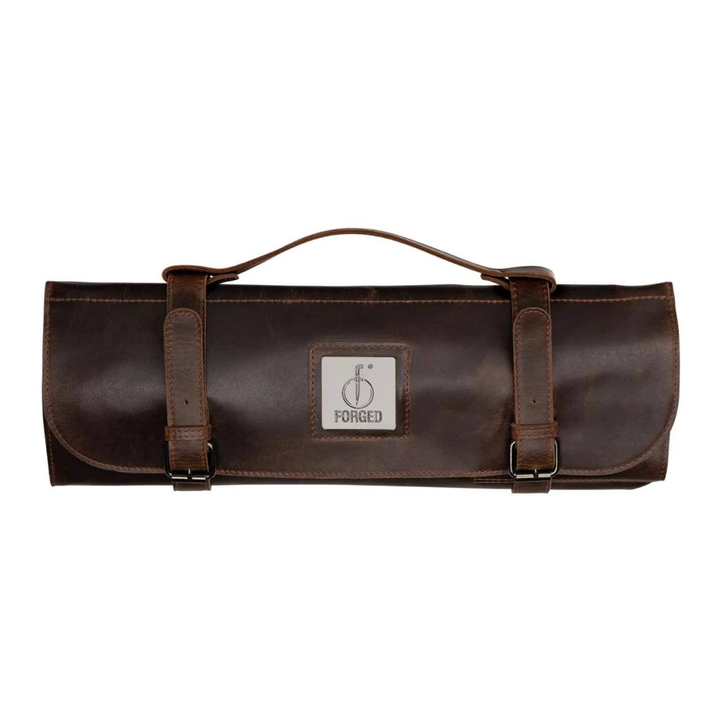 Prepravná taška na nože ESSENTIALS 46 cm, hnedá, koža, Forged