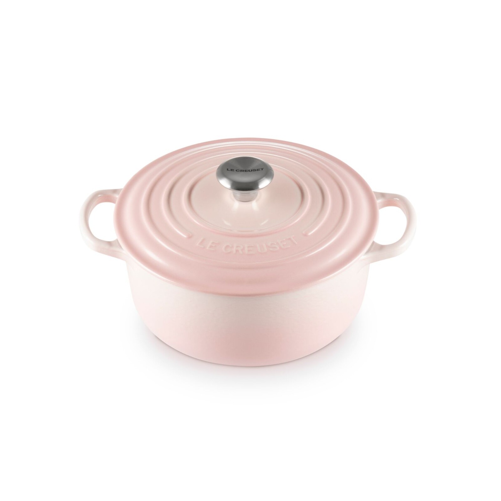 Kastról SIGNATURE 20 cm, 2,4 l, SHELL PINK, liatina, Le Creuset