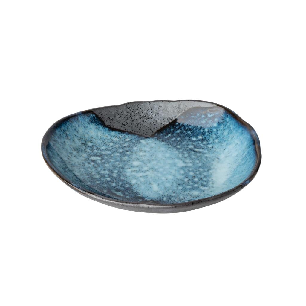 Jedálenská miska STORM 18 cm, modrá, keramika, MIJ