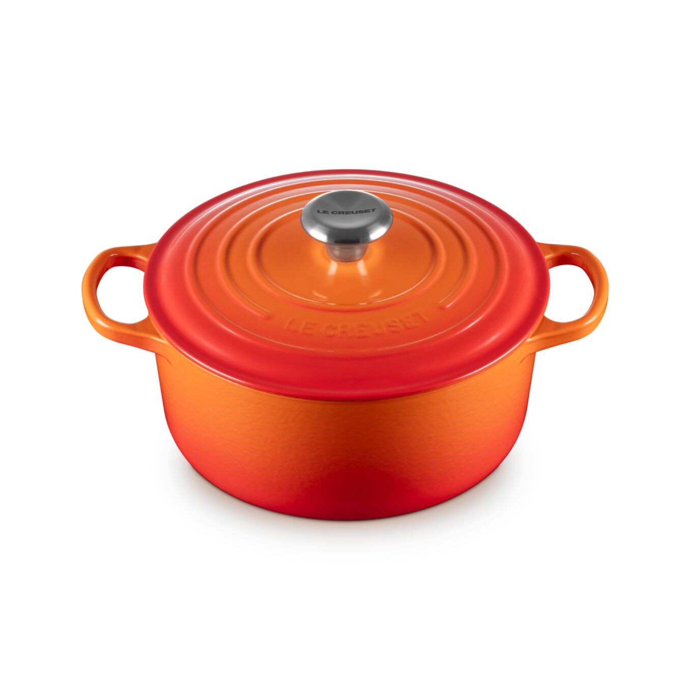 Kastról SIGNATURE 24 cm, 4,2 l, FLAME, liatina, Le Creuset