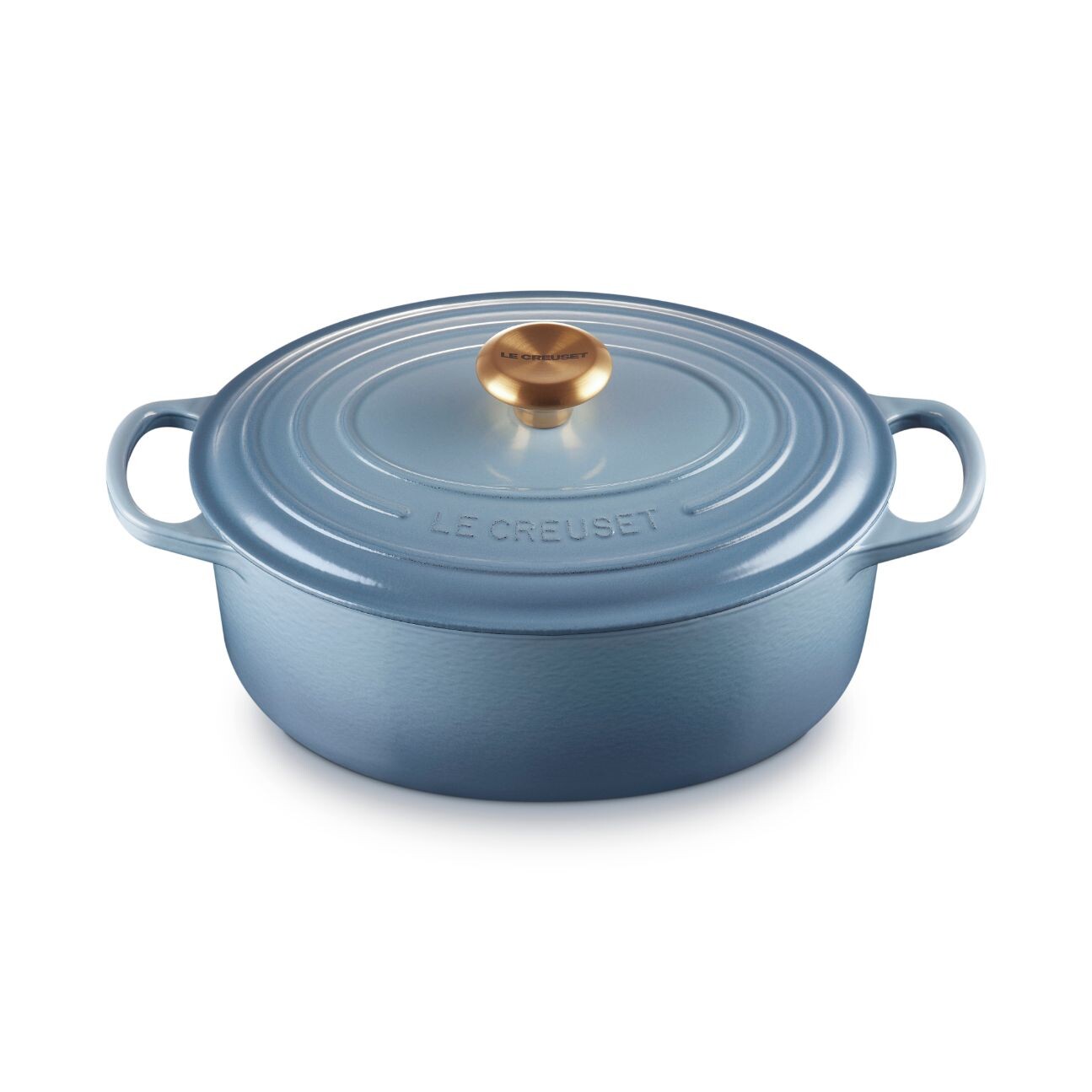 Kastról SIGNATURE 29 cm, 4,7 l, oválne, CHAMBRAY, liatina, Le Creuset