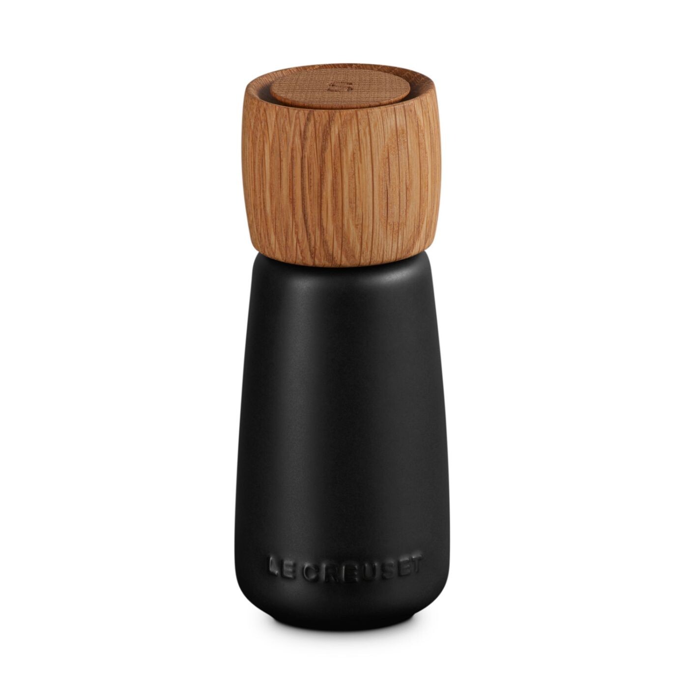 Mlynček na soľ 17 cm, SATIN BLACK, kamenina, Le Creuset