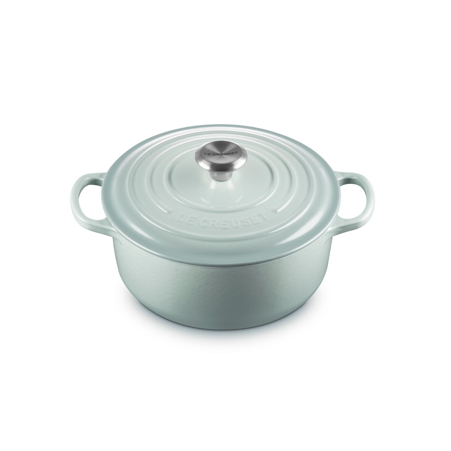 Kastról SIGNATURE 20 cm, 2,4 l, SEA SALT, liatina, Le Creuset