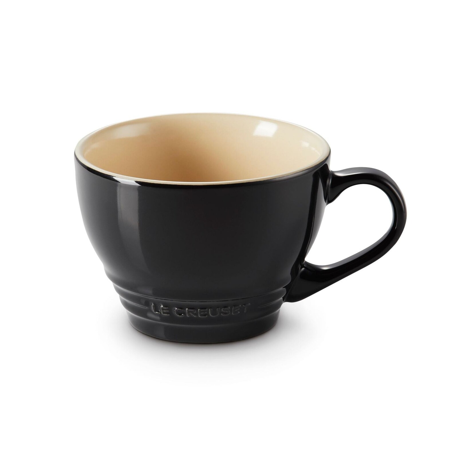 Hrnček na cappuccino 400 ml, BLACK ONYX, kamenina, Le Creuset