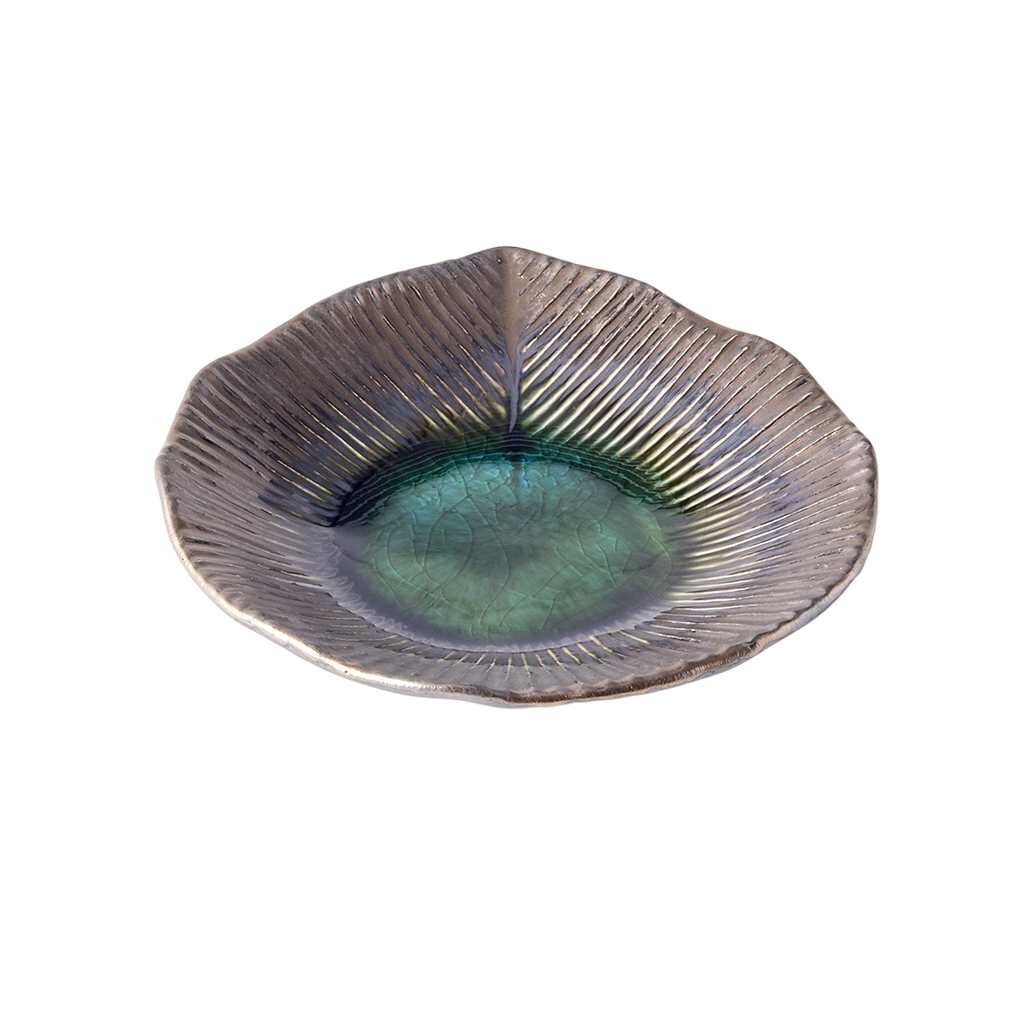 Tanier na predjedlo MIDORI 15 cm, zelená, keramika, MIJ