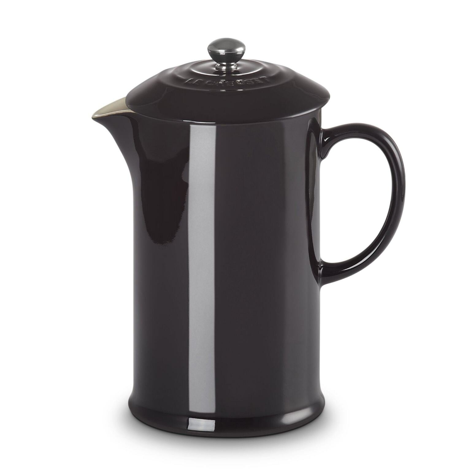 French press kávovar 1 l, BLACK ONYX, kamenina, Le Creuset