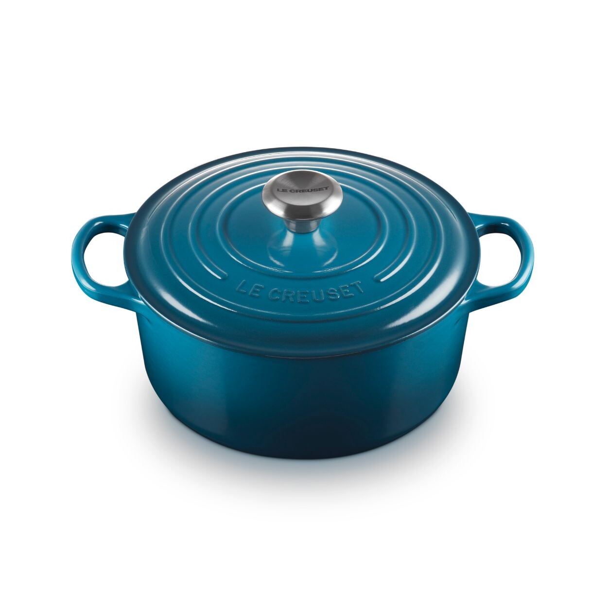 Kastról SIGNATURE 24 cm, 4,2 l, DEEP TEAL, liatina, Le Creuset