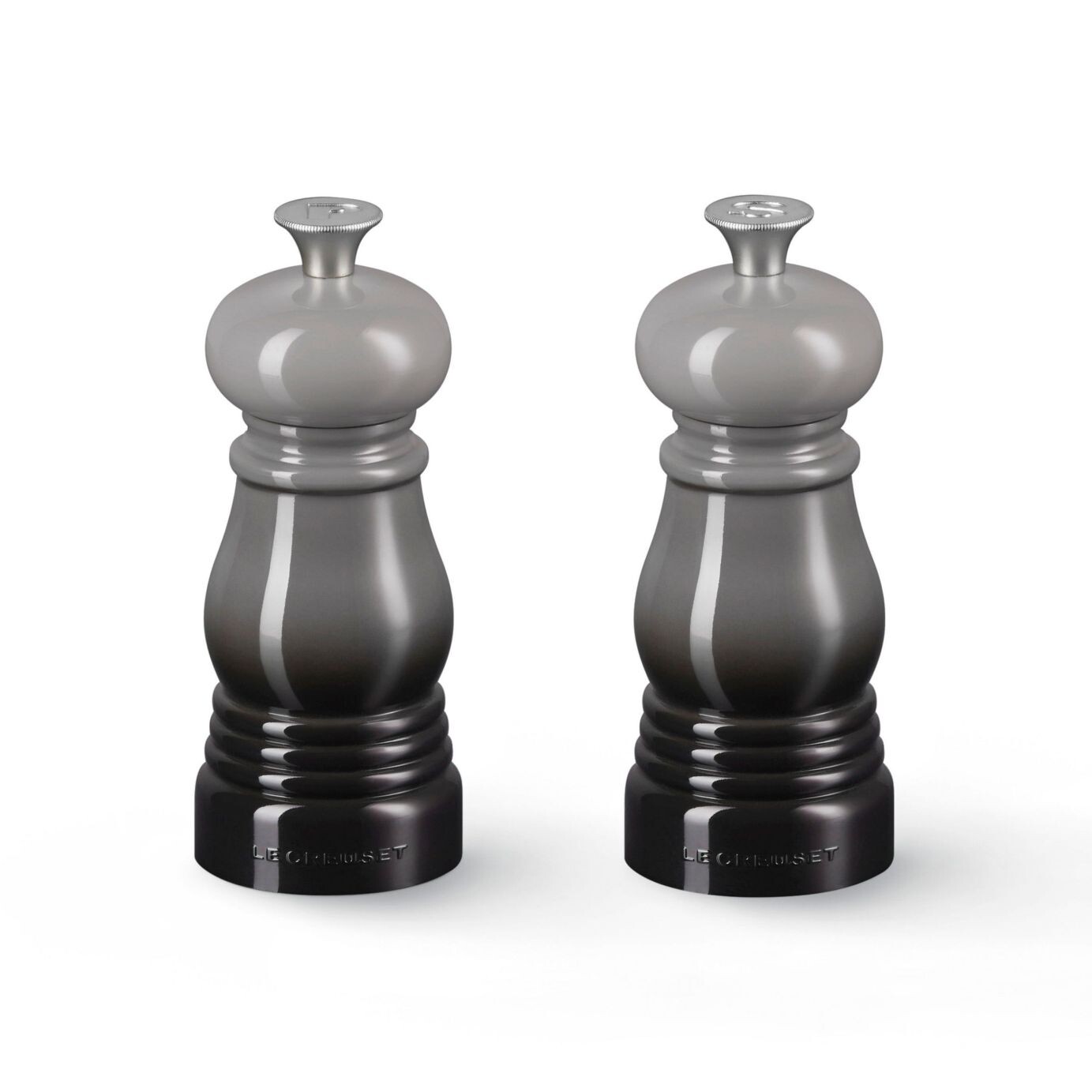 Sada mlynčekov na soľ a korenie 11 cm, sada 2 ks, FLINT, plast, Le Creuset