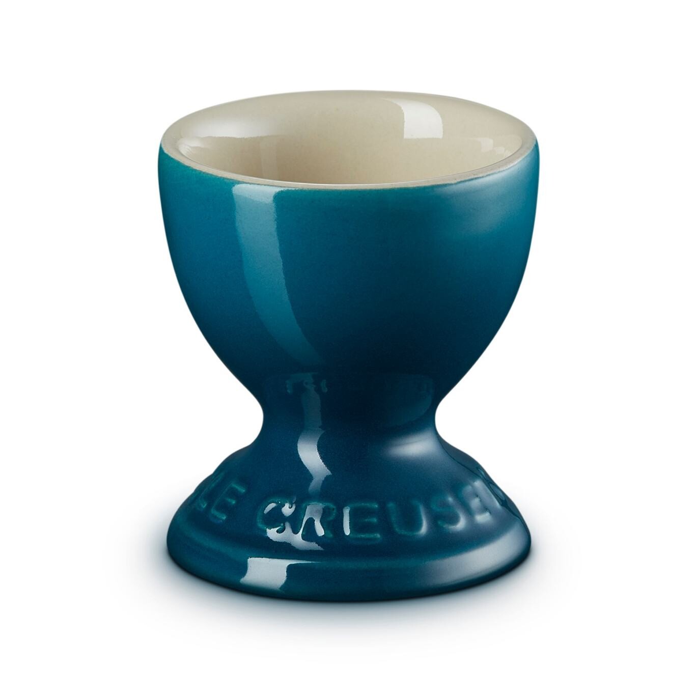 Kalíšok na vajíčka 6 cm, DEEP TEAL, kamenina, Le Creuset