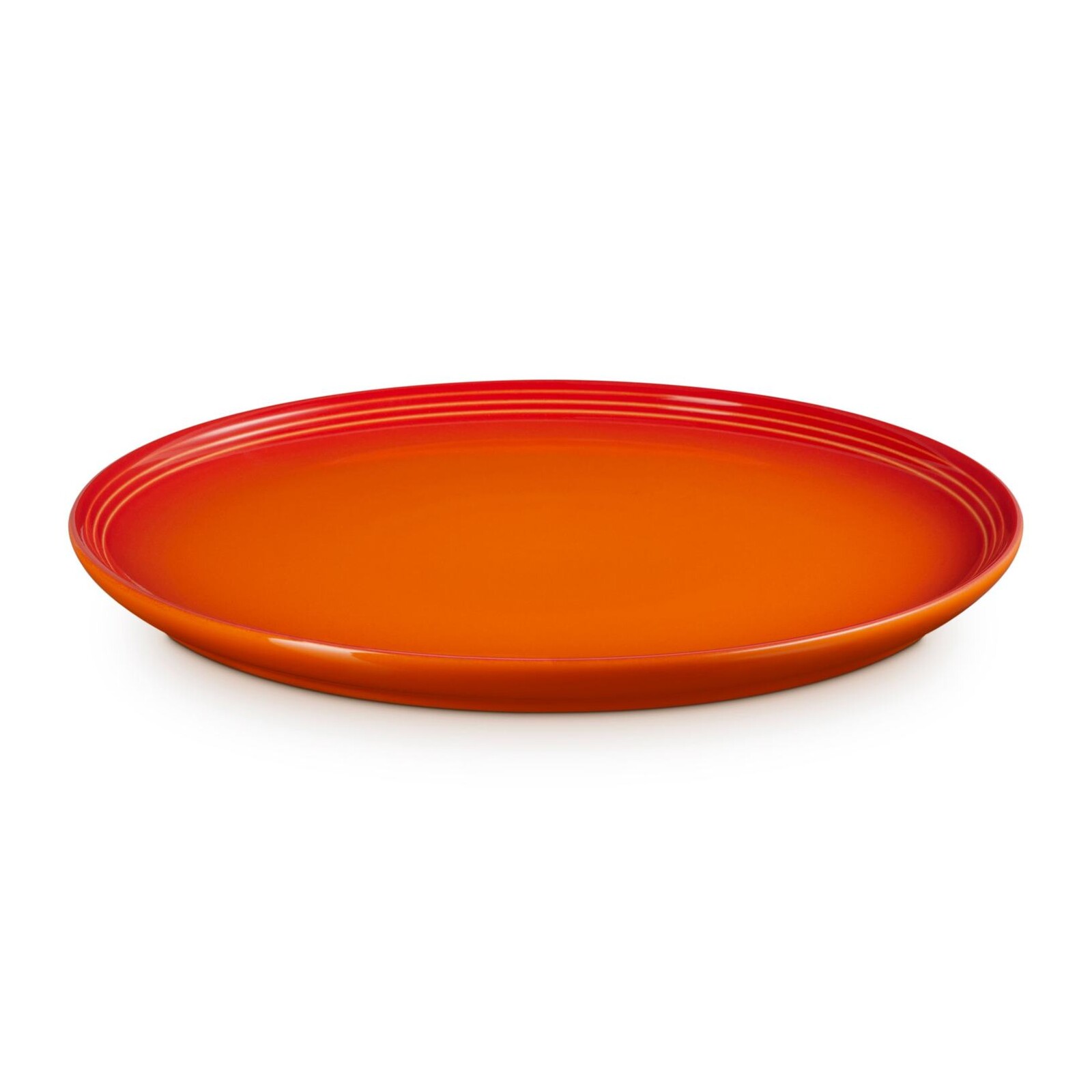 Jedálenský tanier COUPE 27 cm, FLAME, kamenina, Le Creuset
