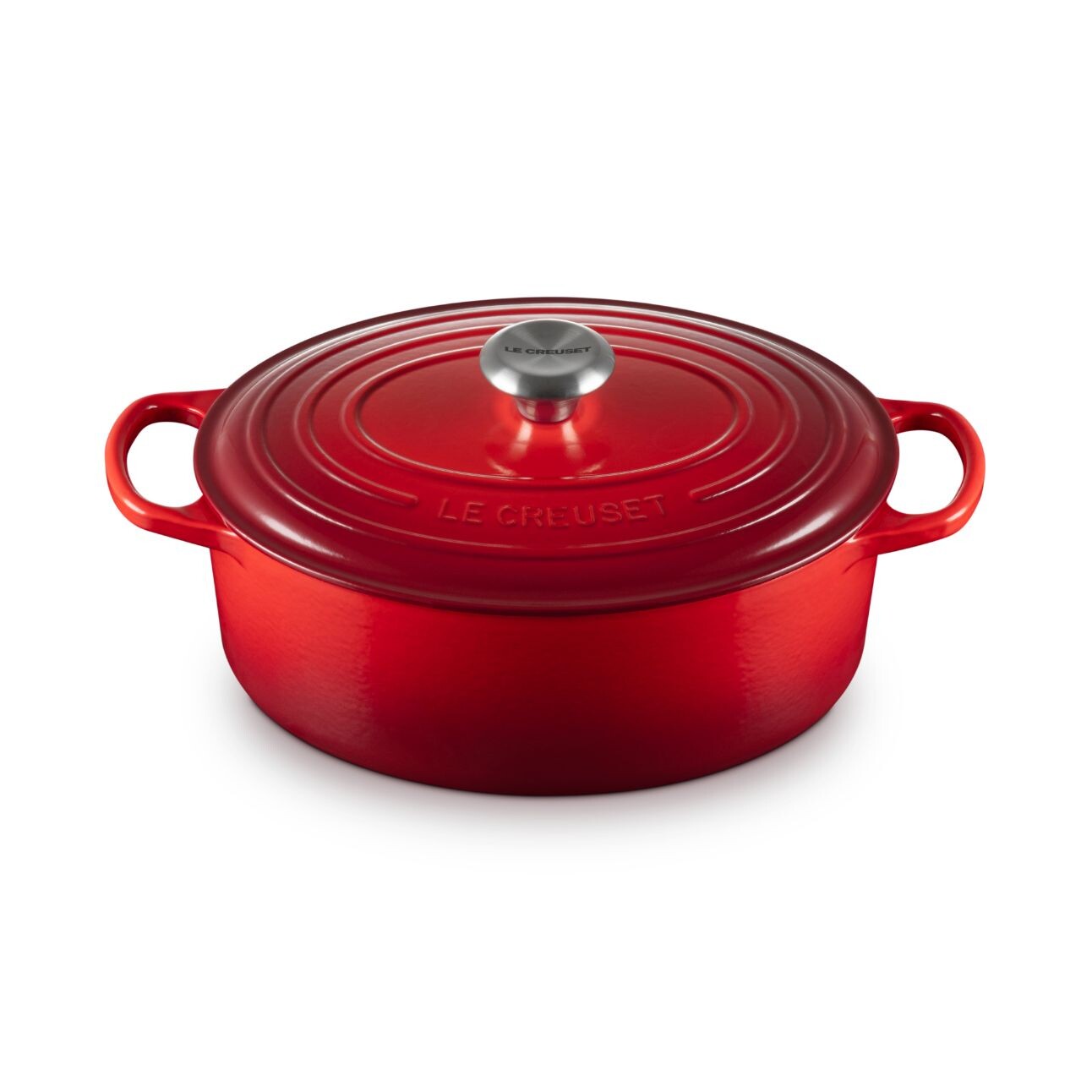 Kastról SIGNATURE 29 cm, 4,7 l, oválny, CERISE, liatina, Le Creuset