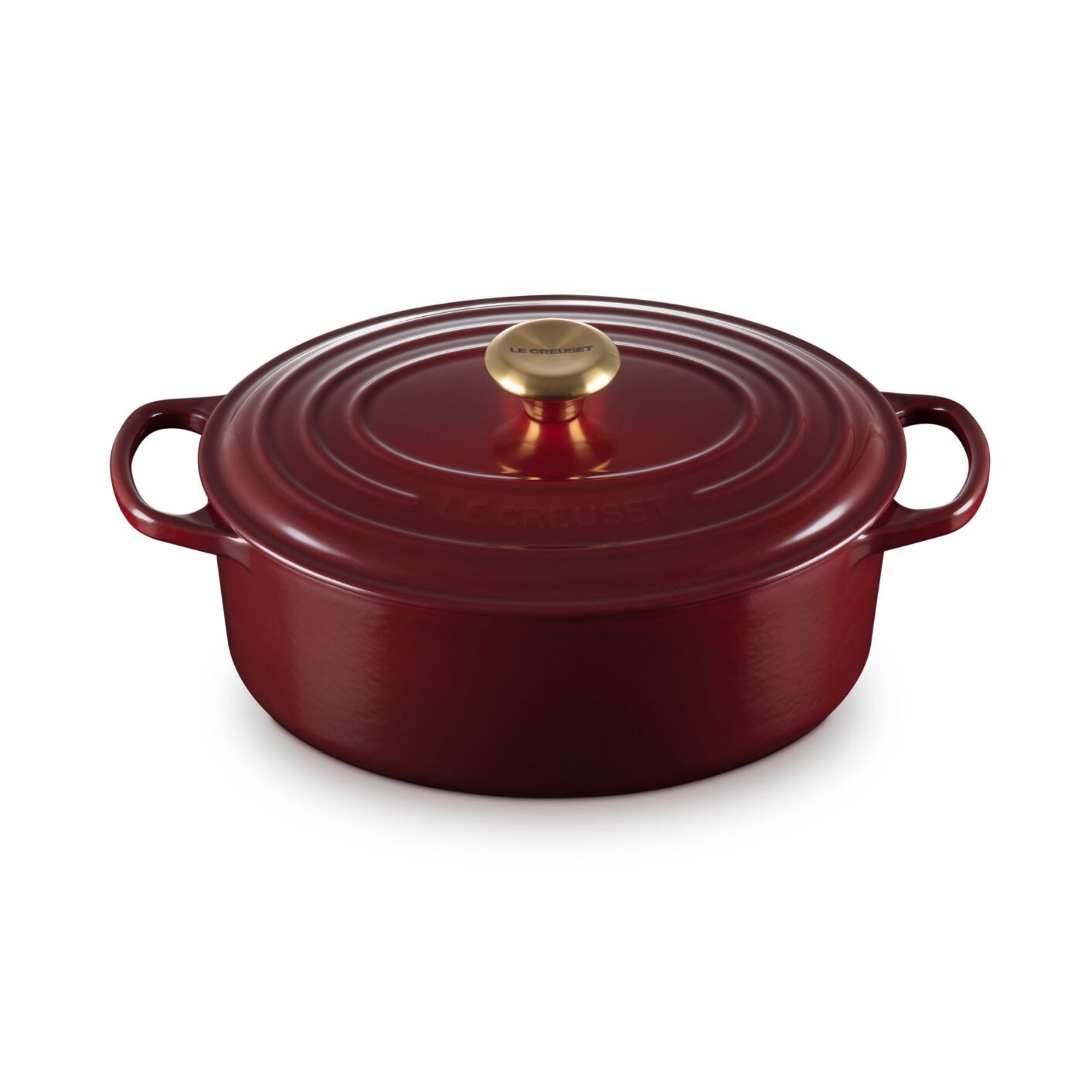 Kastról SIGNATURE 29 cm, 4,7 l, oválny, GARNET, liatina, Le Creuset