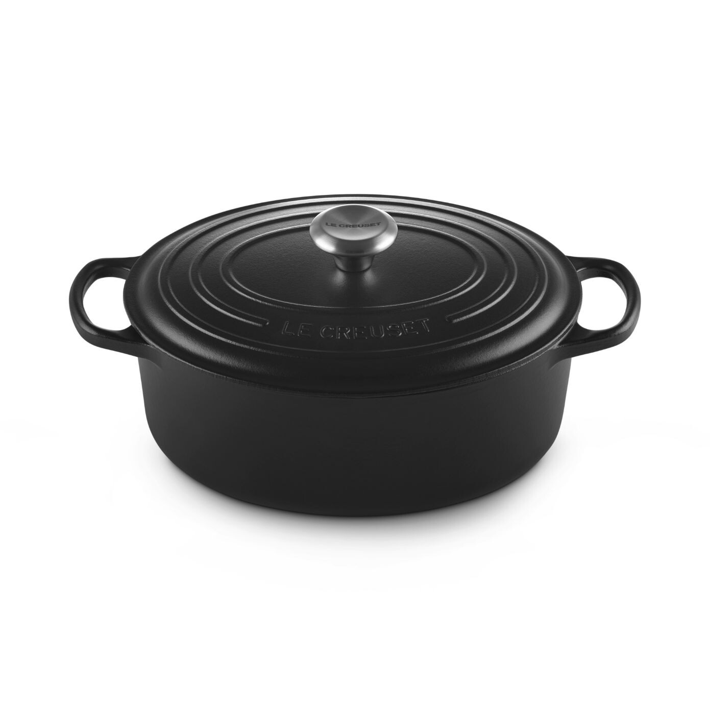 Kastról SIGNATURE 29 cm, 4,7 l, oválne, SATIN BLACK, liatina, Le Creuset