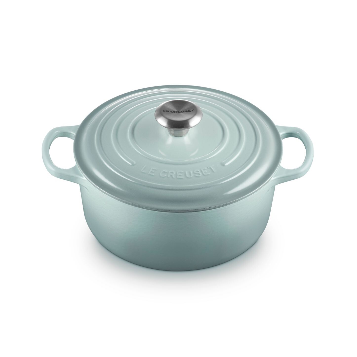 Kastról SIGNATURE 24 cm, 4,2 l, SEA SALT, liatina, Le Creuset