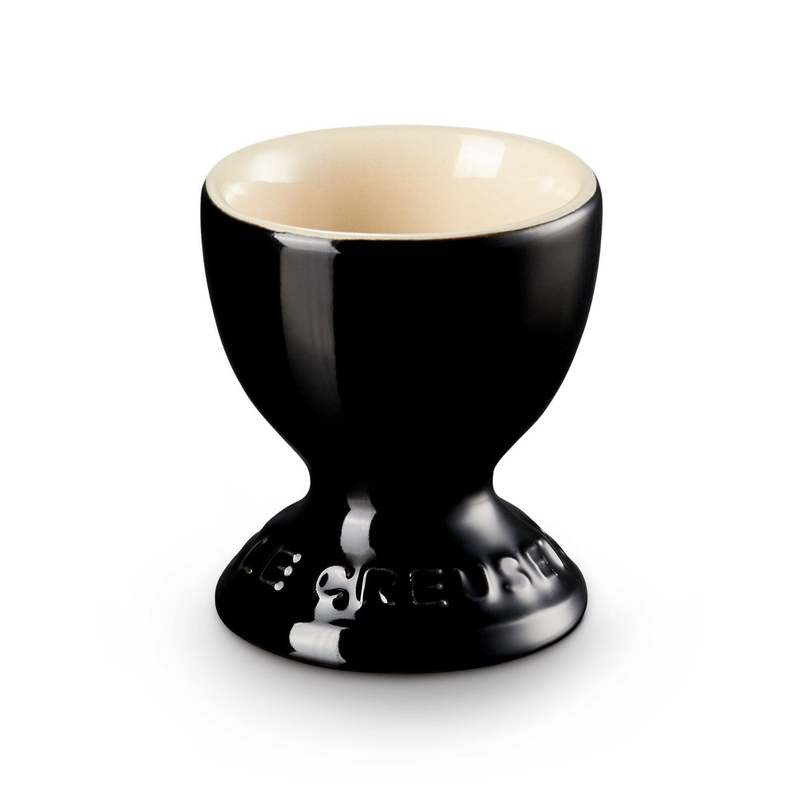 Kalíšok na vajíčka 6 cm, BLACK ONYX, kamenina, Le Creuset
