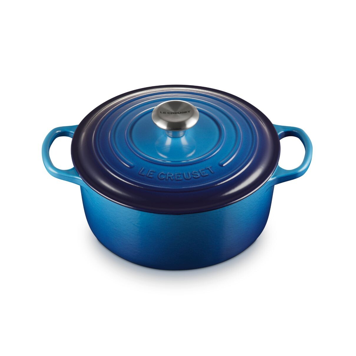 Kastról SIGNATURE 24 cm, 4,2 l, AZURE, liatina, Le Creuset