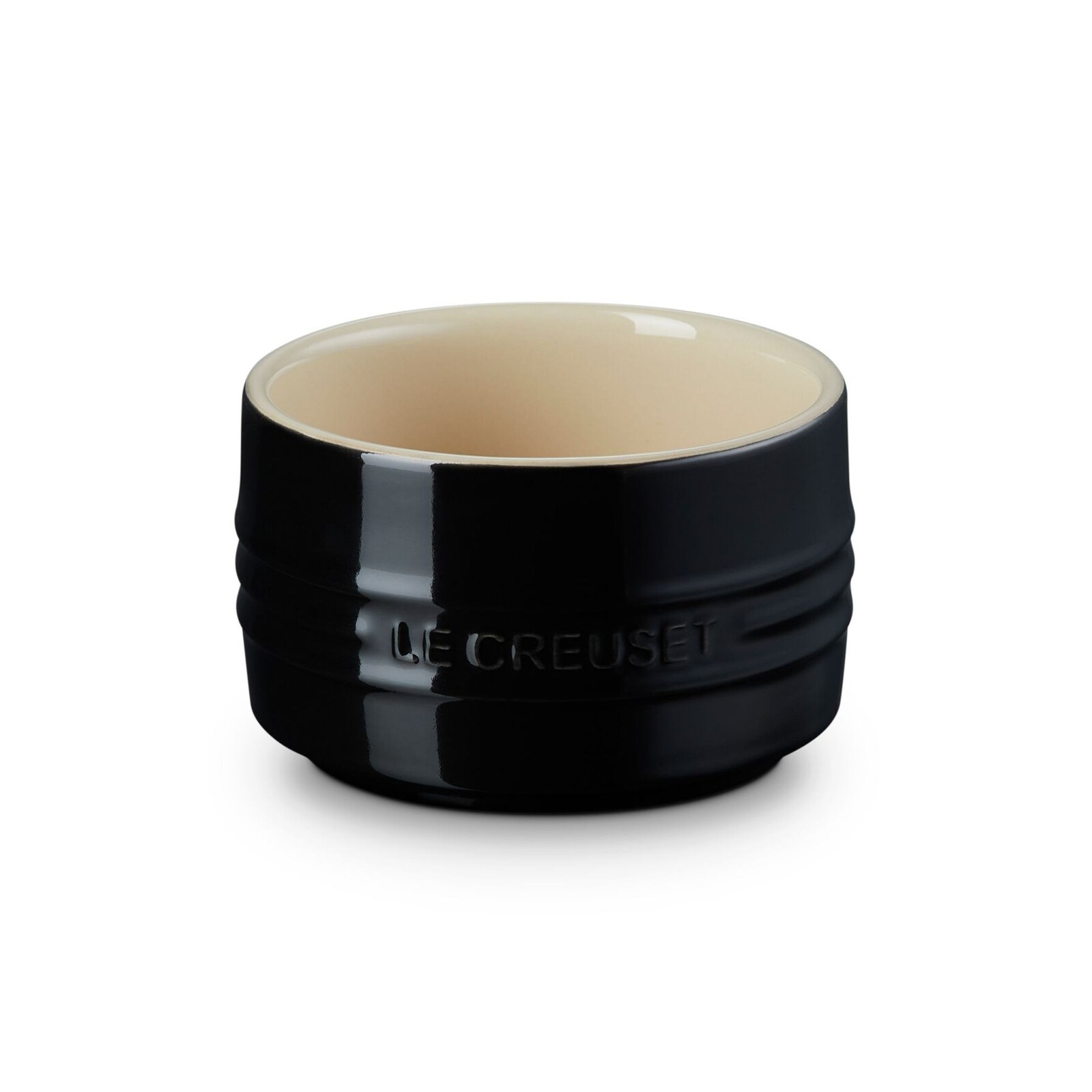 Ramekin 9 cm, 200 ml, BLACK ONYX, kamenina, Le Creuset