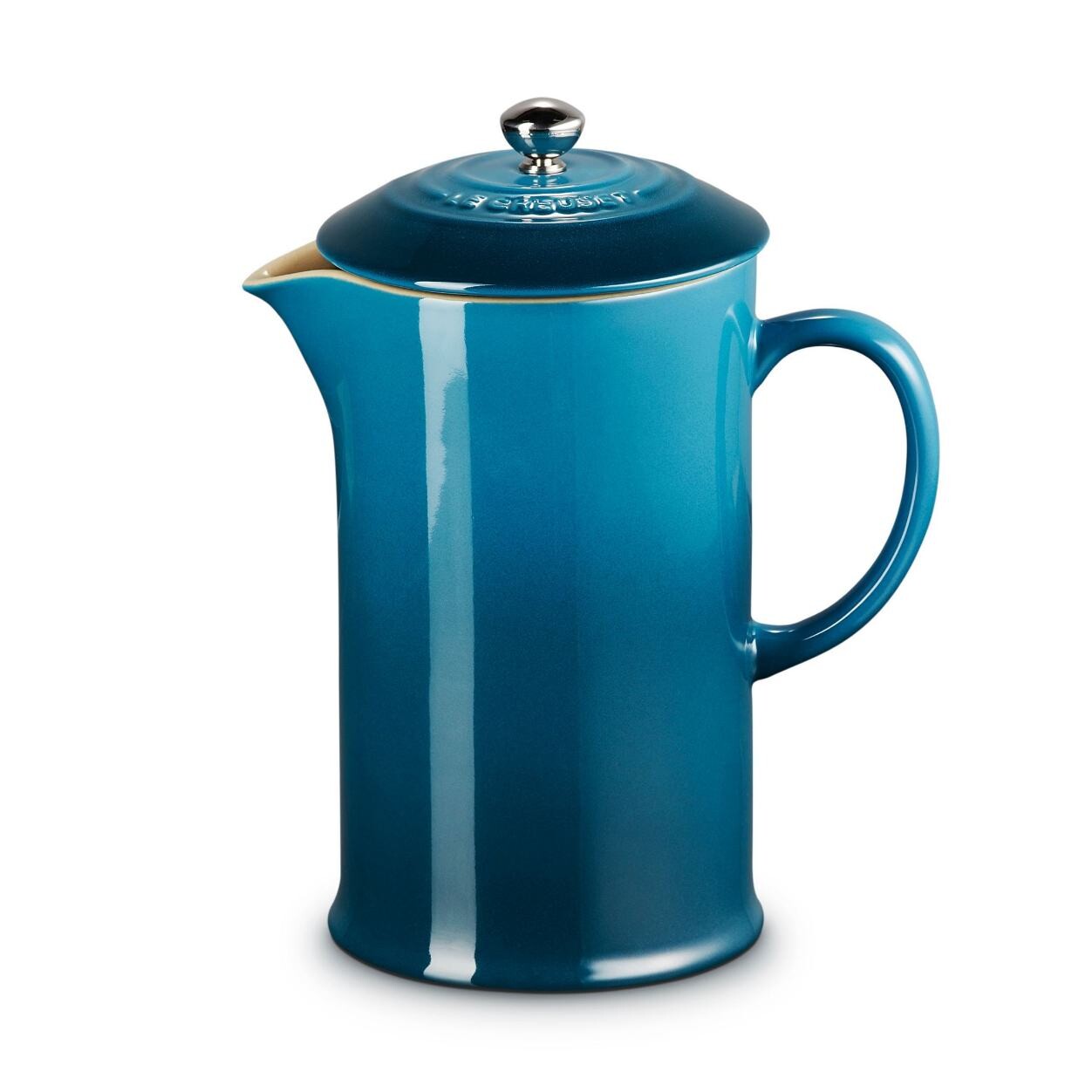 French press kávovar 1 l, DEEP TEAL, kamenina, Le Creuset