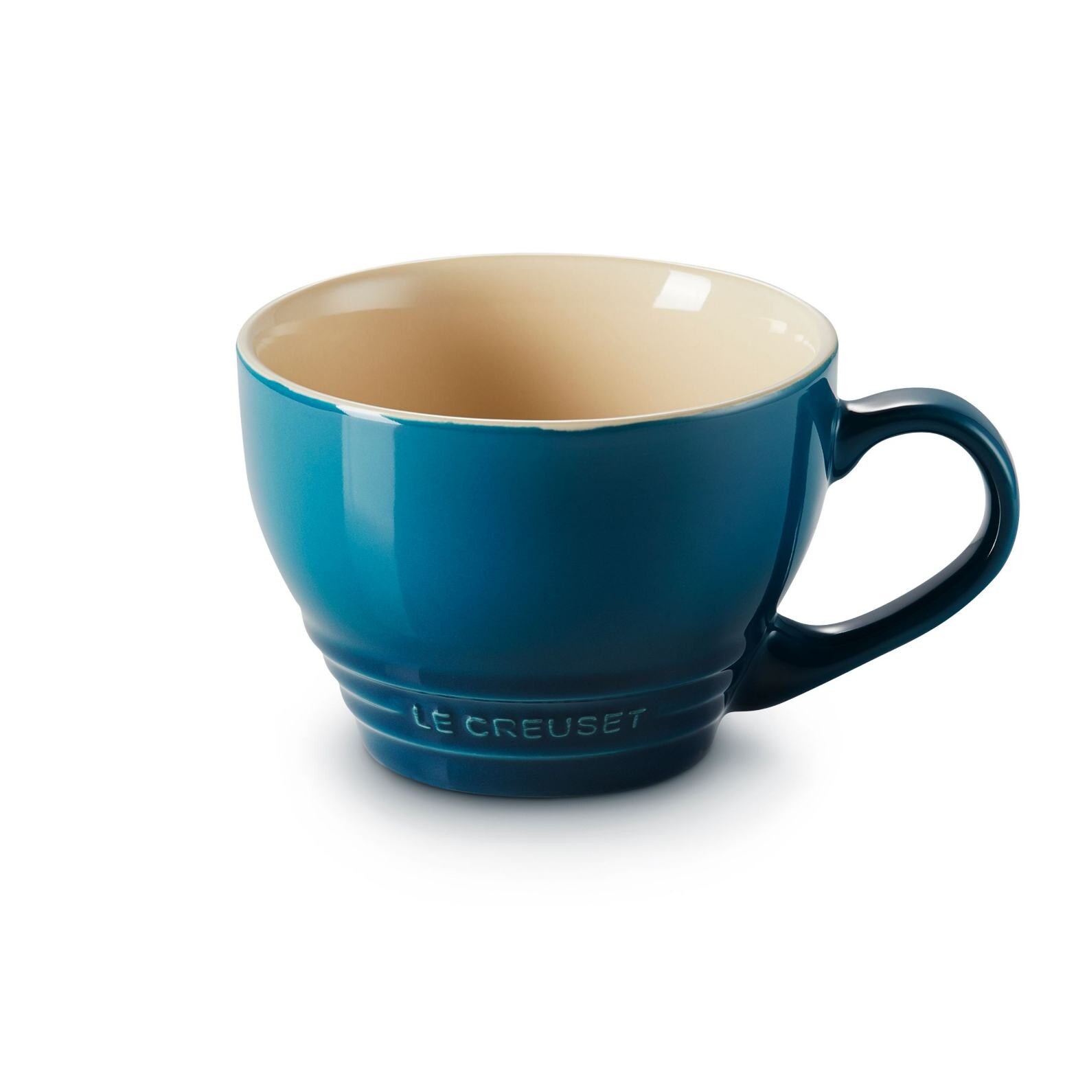 Hrnček na cappuccino 400 ml, DEEP TEAL, kamenina, Le Creuset