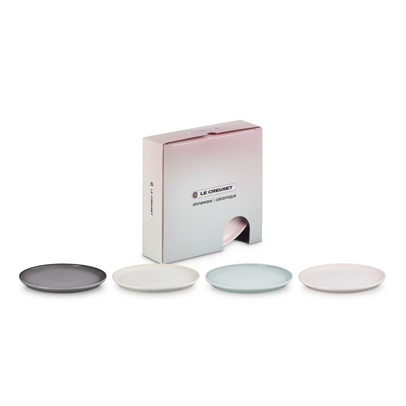 Prílohový tanier COUPE 22 cm, sada 4 ks, kamenina, Le Creuset