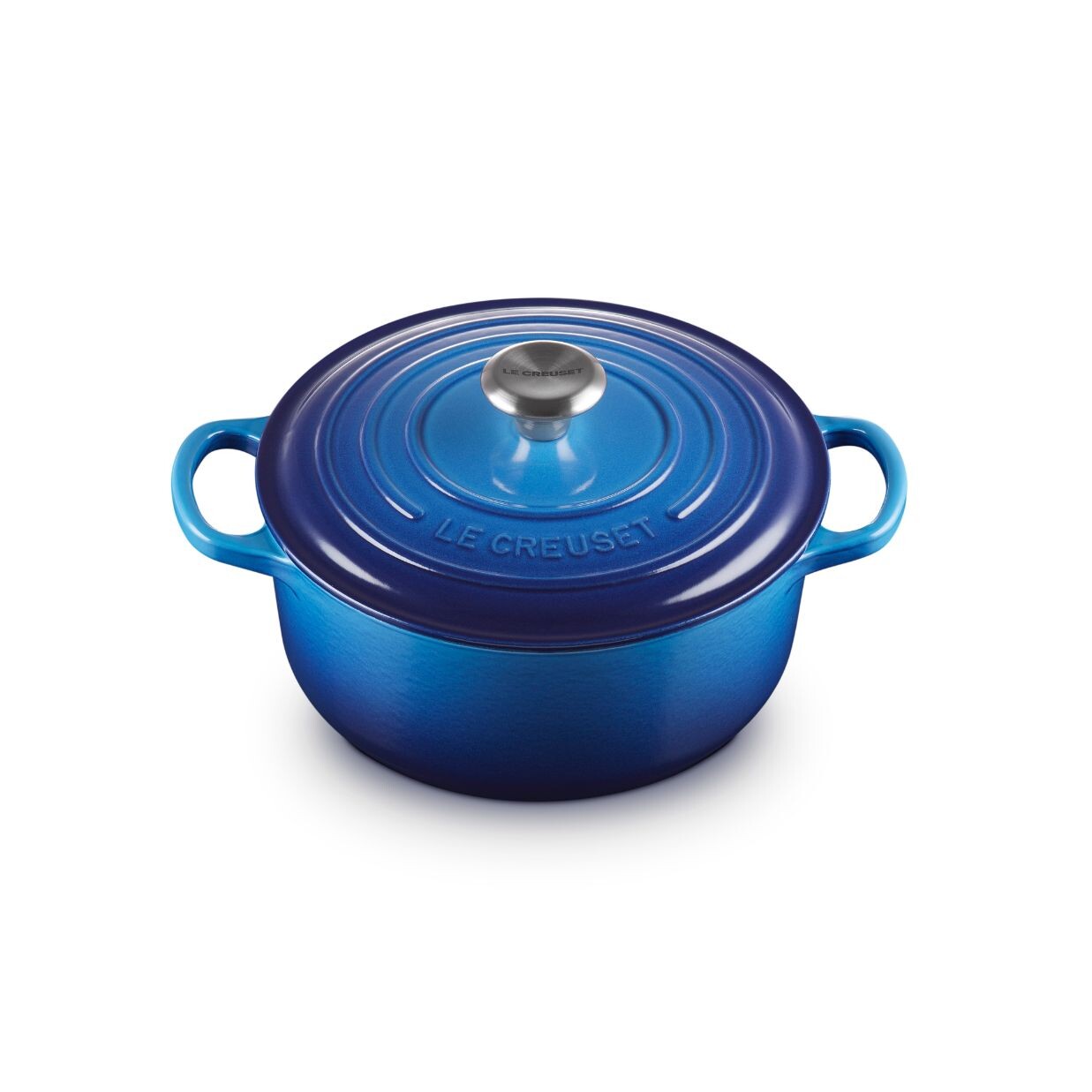 Kastról SIGNATURE 20 cm, 2,4 l, AZURE, liatina, Le Creuset