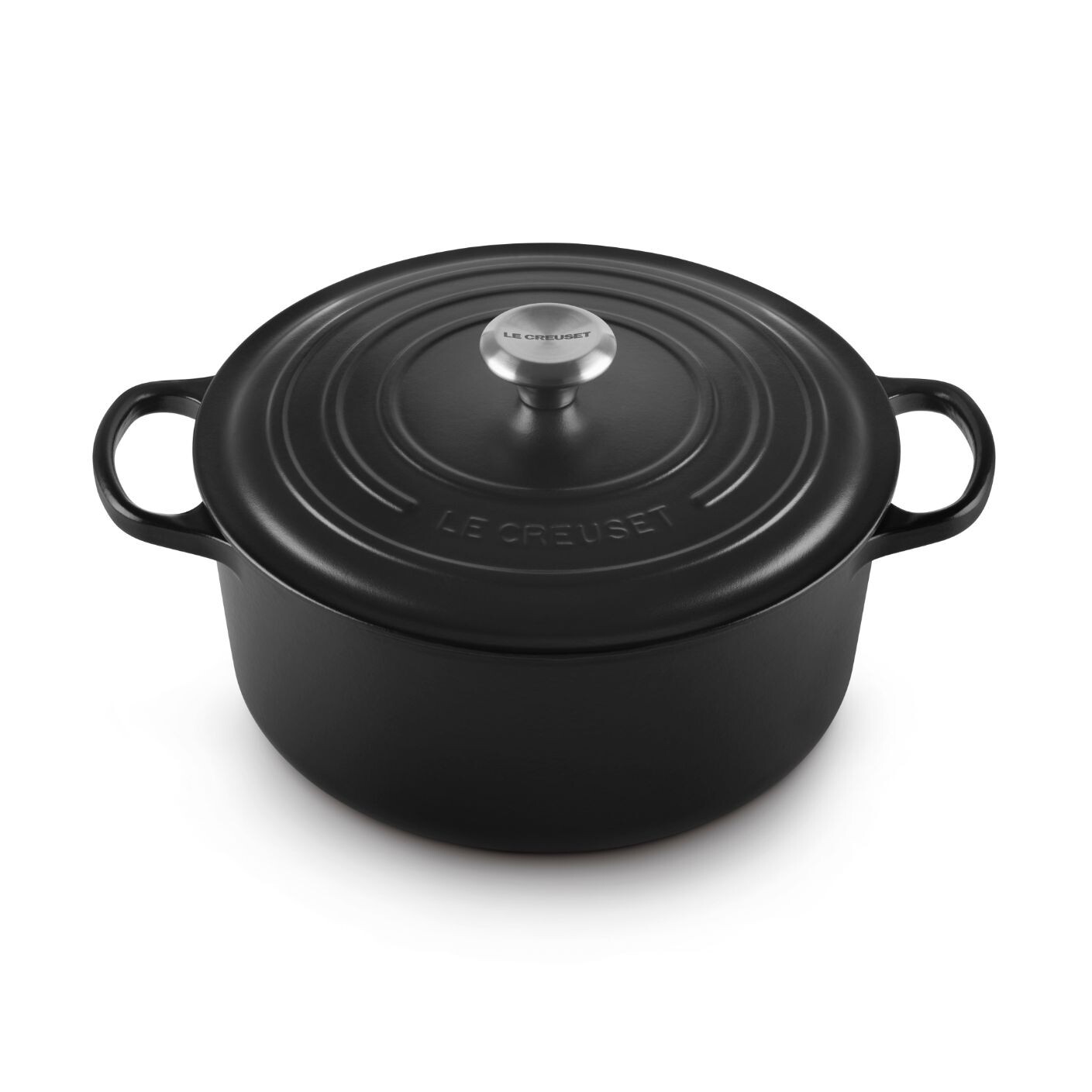 Kastról SIGNATURE 28 cm, 6,7 l, SATIN BLACK, liatina, Le Creuset