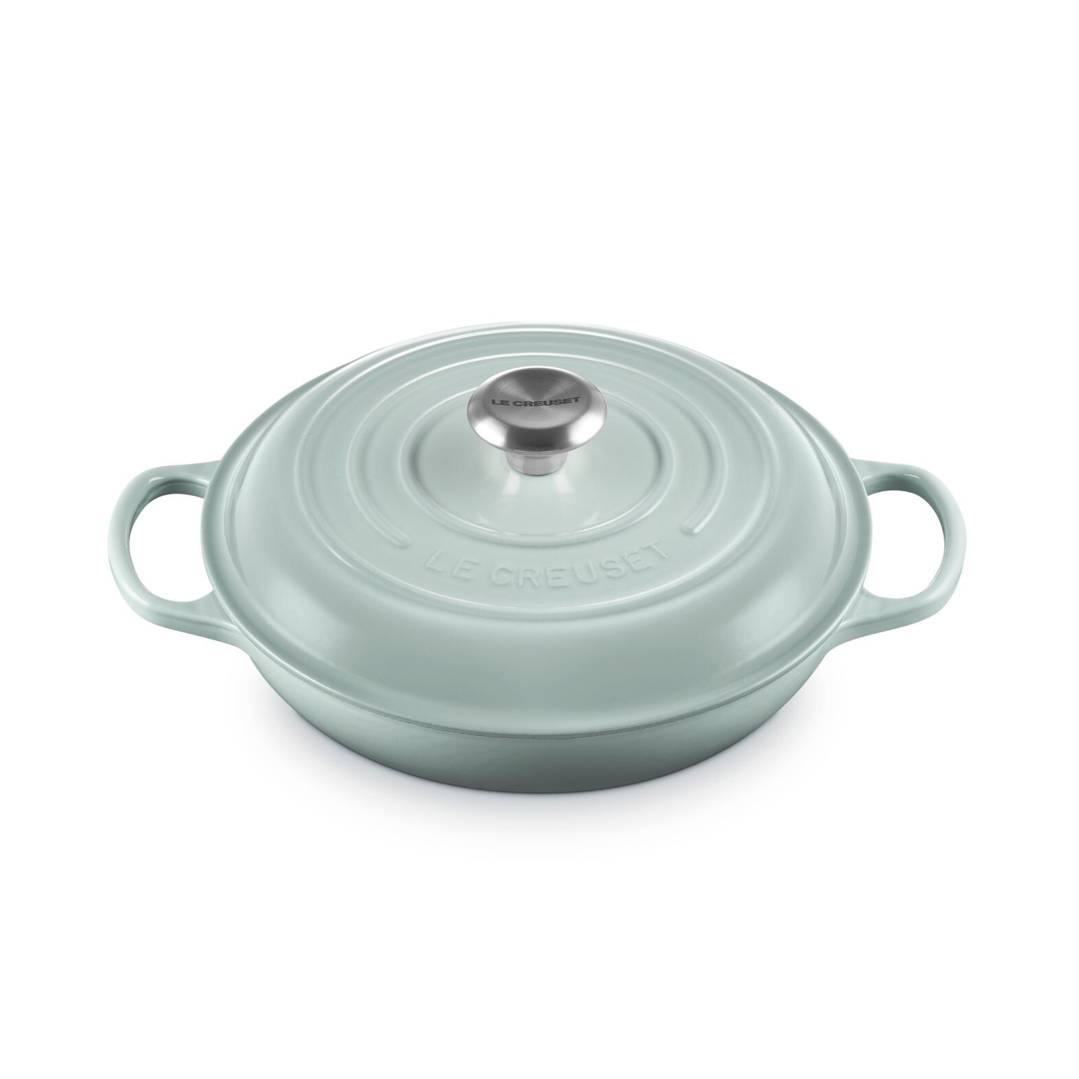 Kastról SIGNATURE 26 cm, 2,2 l, SEA SALT, liatina, Le Creuset