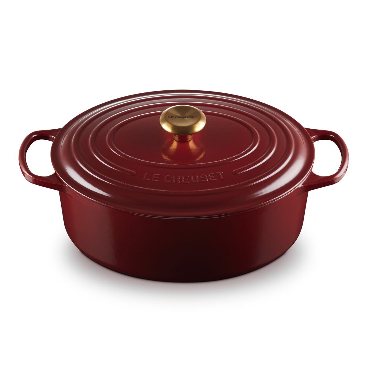 Kastról SIGNATURE 31 cm, 6,3 l, oválny, GARNET, liatina, Le Creuset