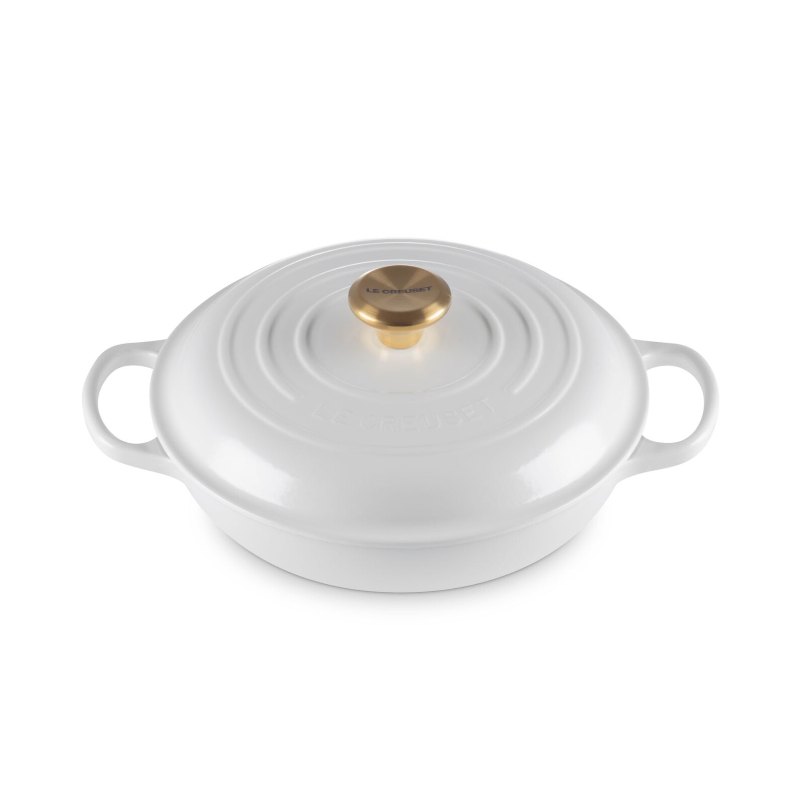 Kastról SIGNATURE 26 cm, 2,2 l, WHITE, liatina, Le Creuset