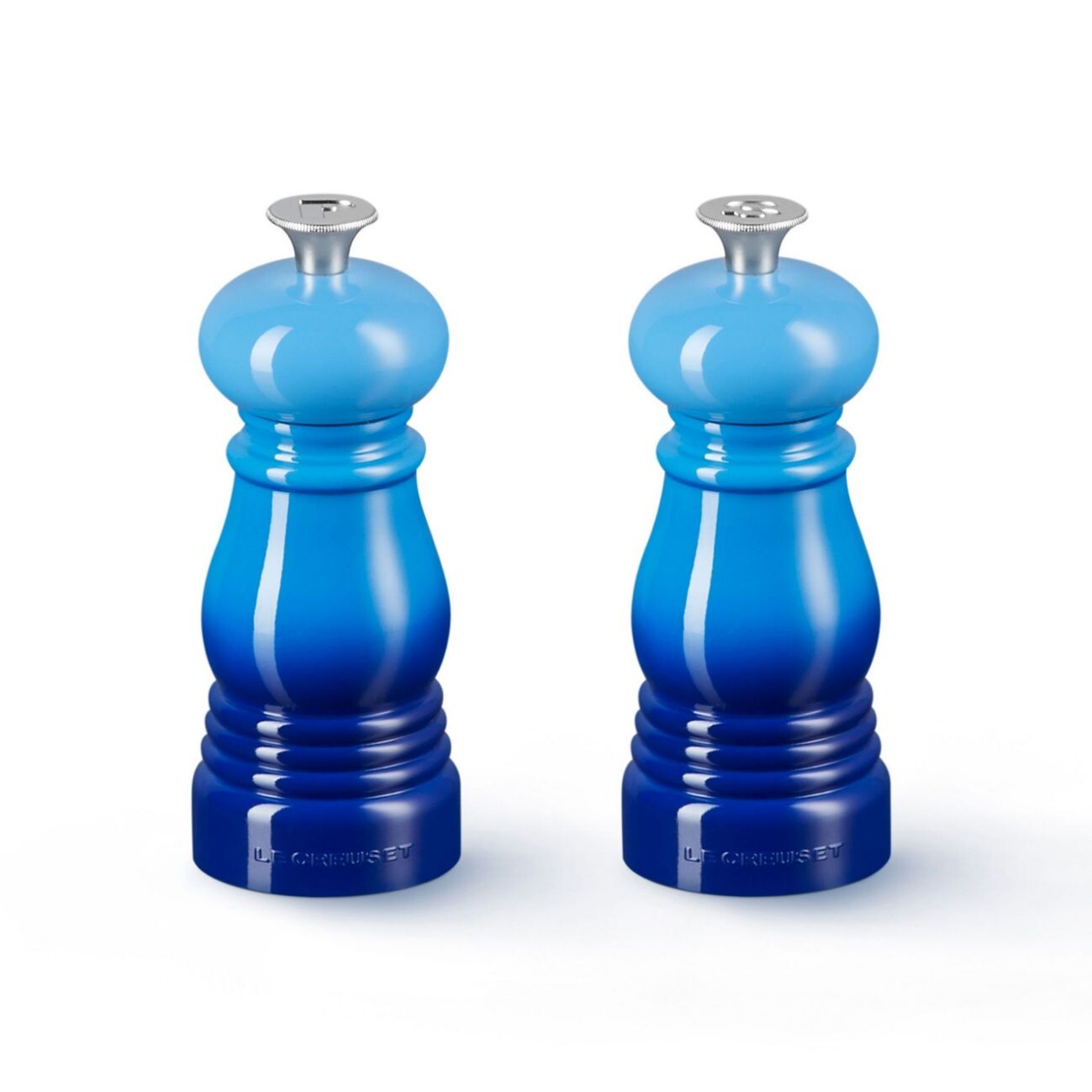 Sada mlynčekov na soľ a korenie 11 cm, sada 2 ks, AZURE, plast, Le Creuset