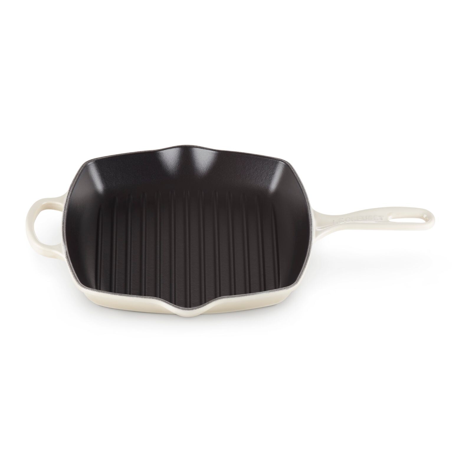 Grilovacia panvica SIGNATURE 26 cm, MERINGUE, liatina, Le Creuset