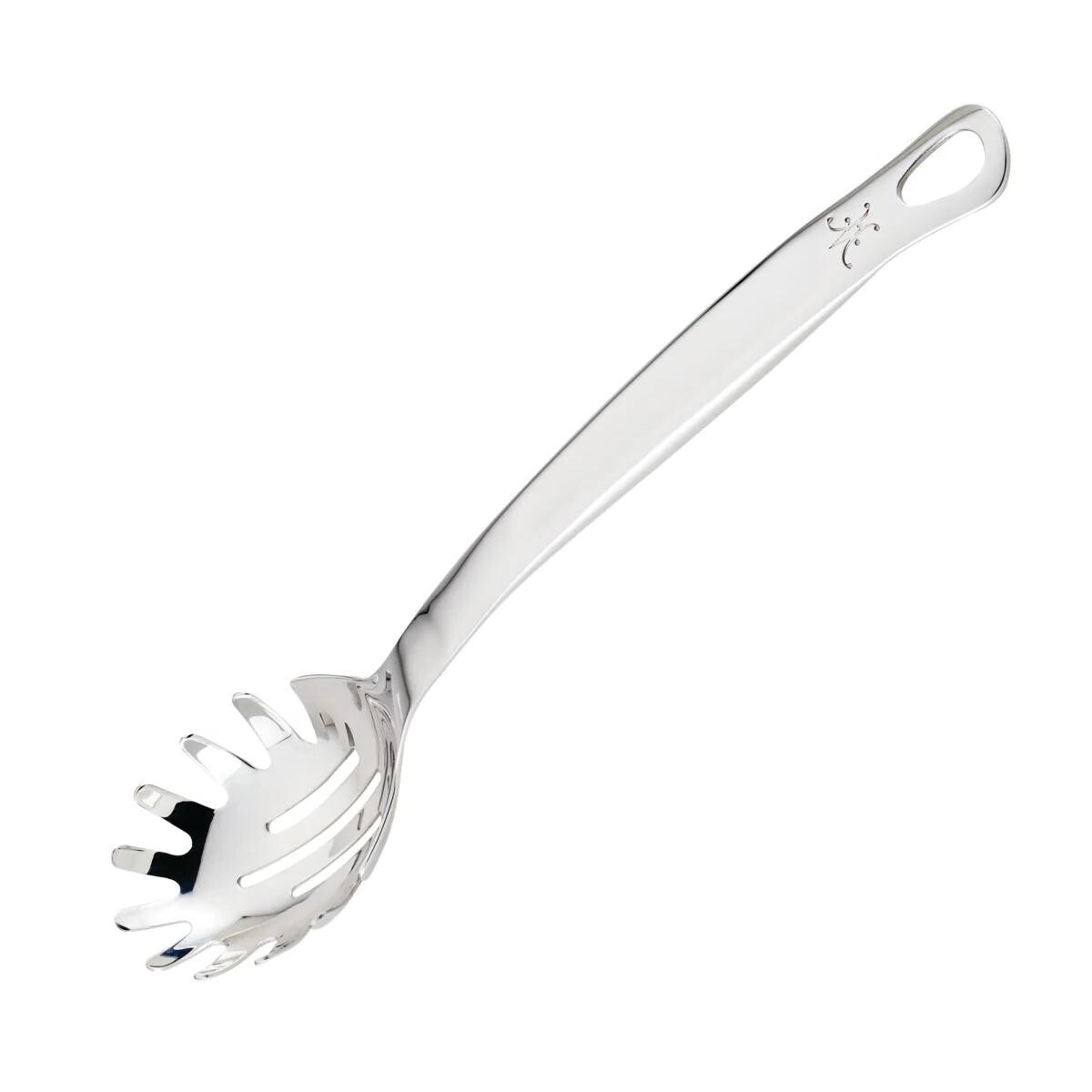 Lyžica na špagety PROVISIONS 33 cm, strieborná, nerezová oceľ, Hestan
