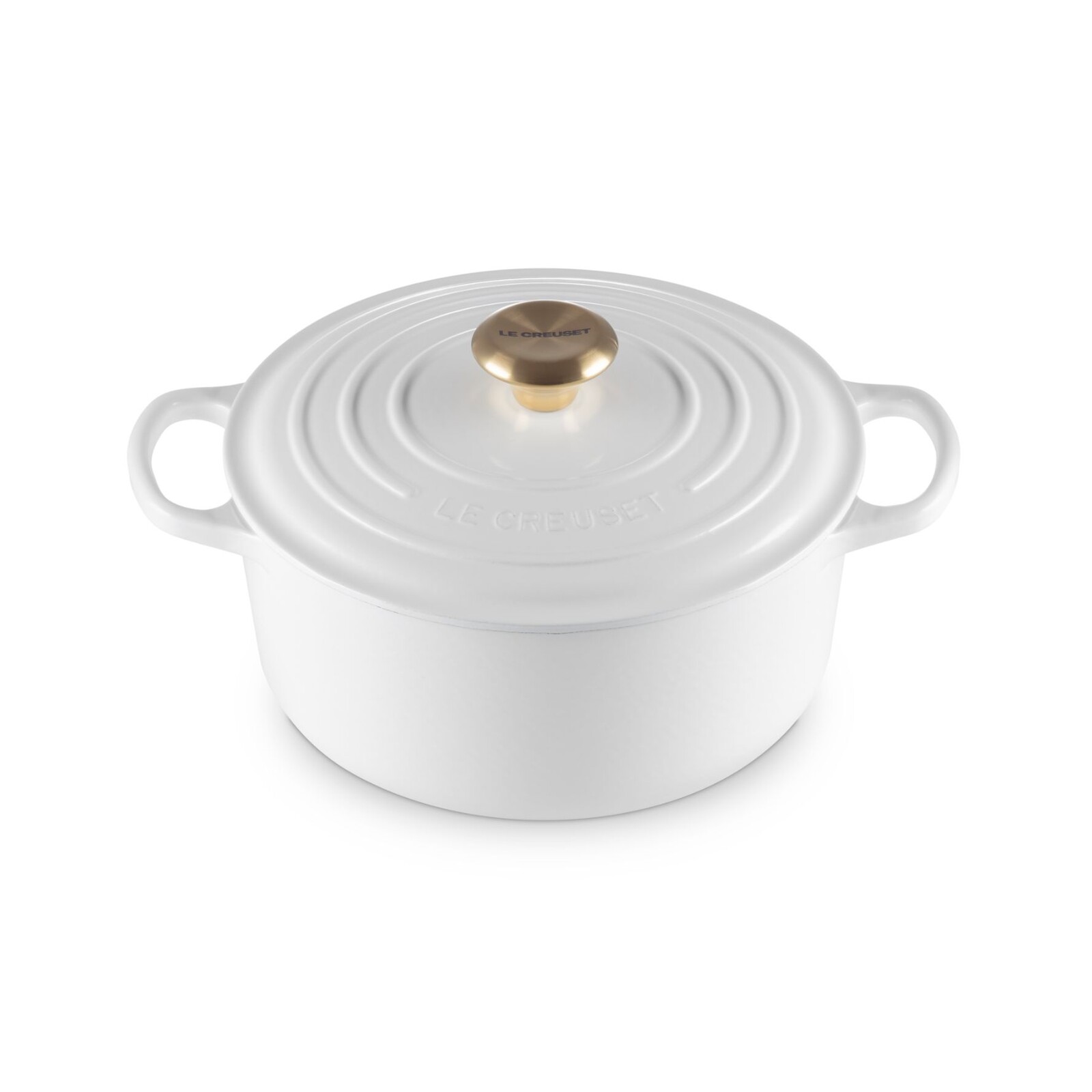 Kastról SIGNATURE 24 cm, 4,2 l, WHITE, liatina, Le Creuset