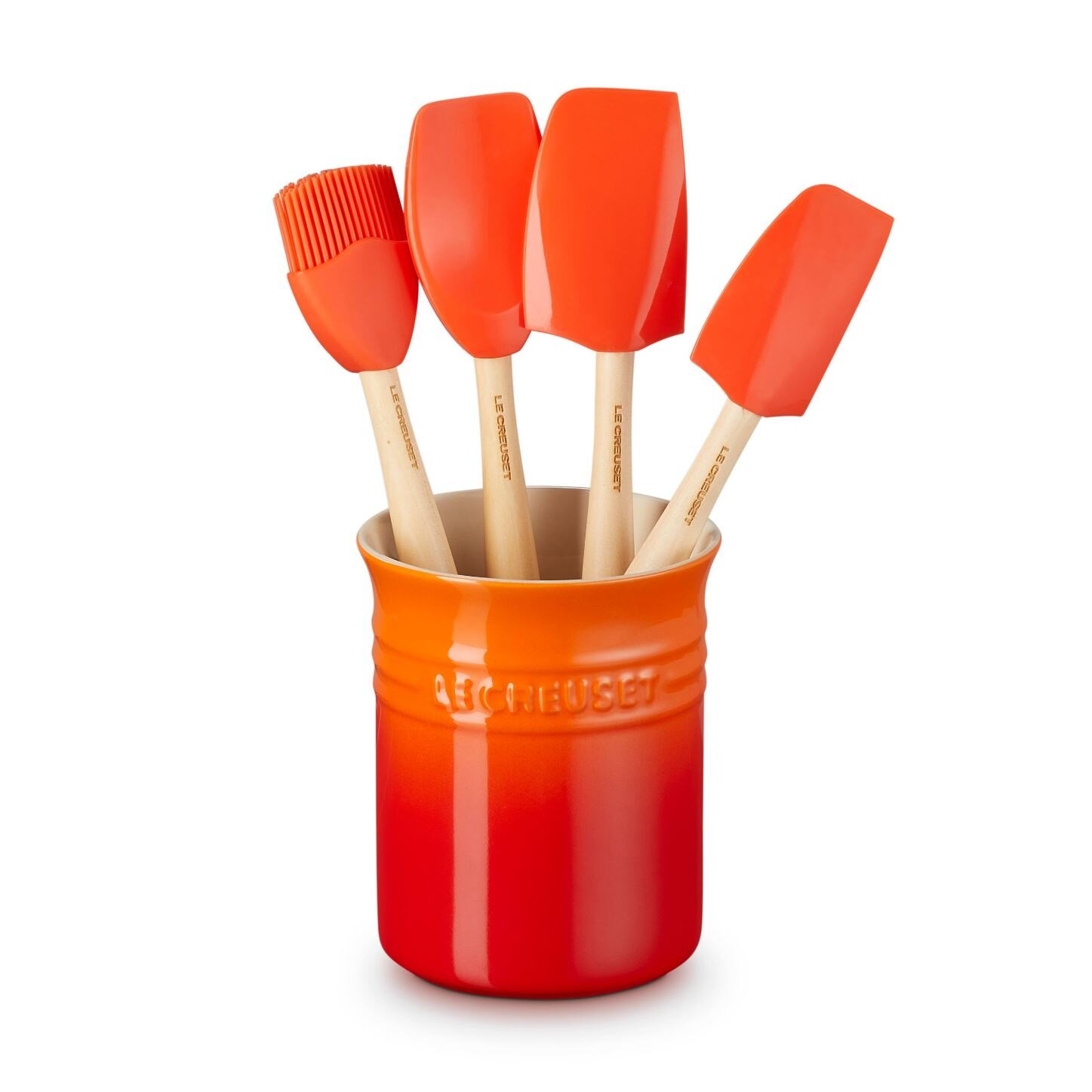 Kuchynské pomôcky, sada 4 ks, so stojanom, FLAME, Le Creuset