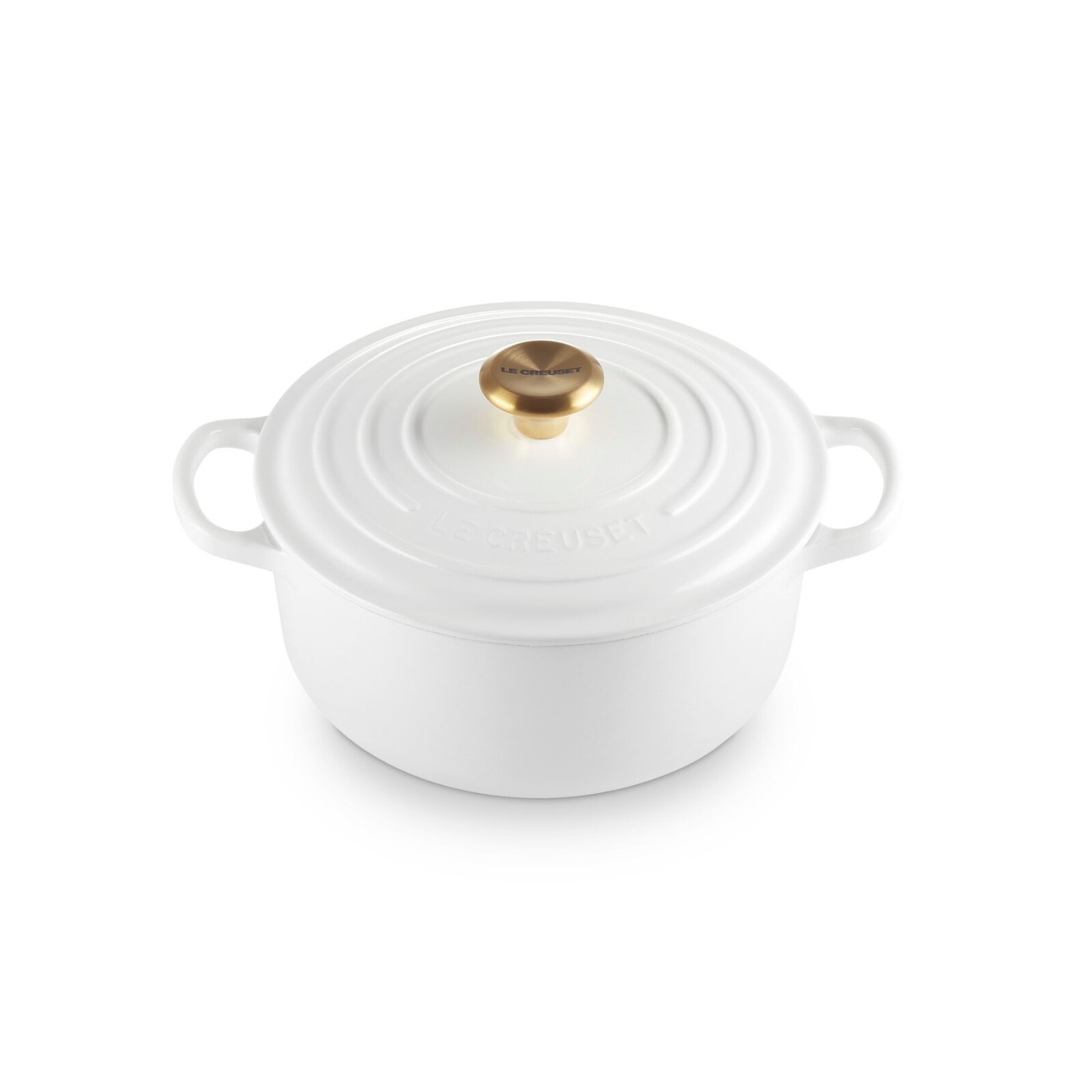 Kastról SIGNATURE 20 cm, 2,4 l, WHITE, liatina, Le Creuset