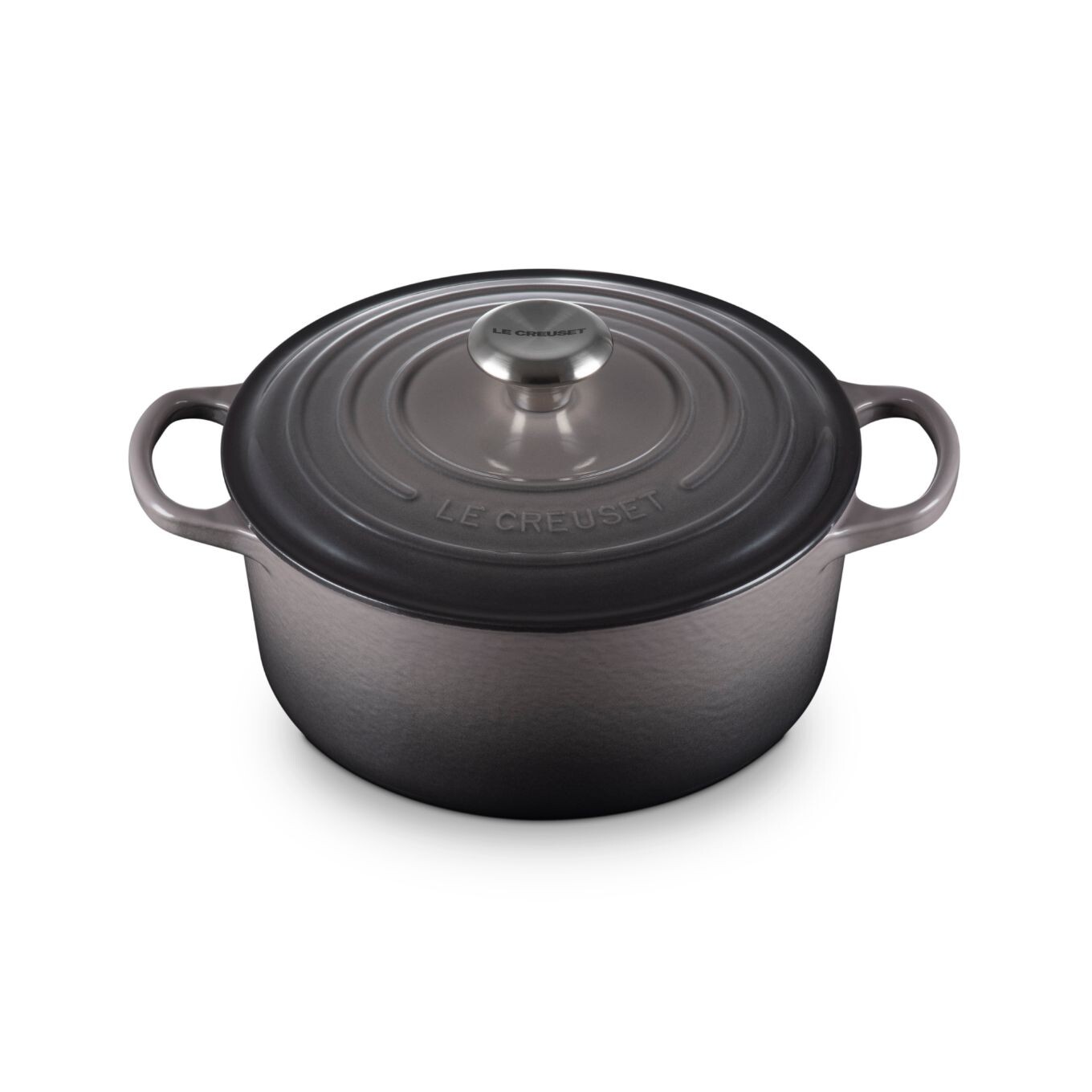Kastról SIGNATURE 24 cm, 4,2 l, FLINT, liatina, Le Creuset
