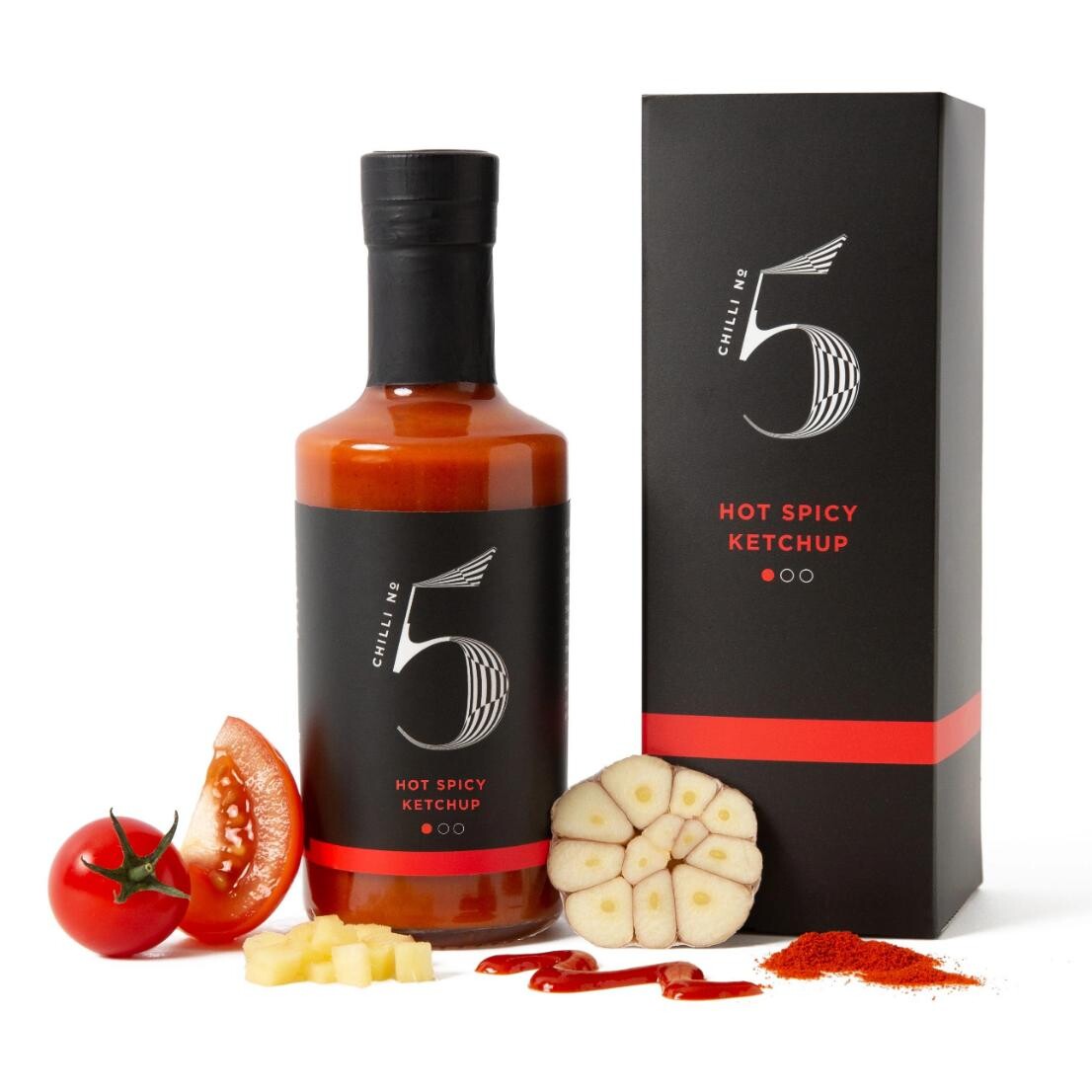 Gurmánska chilli omáčka HOT SPICY KETCHUP 200 ml, Chilli No5