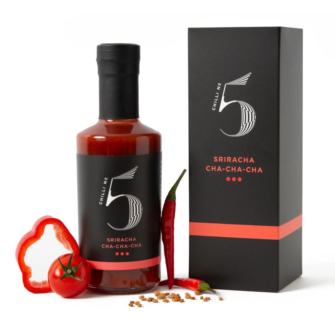 Gurmánska chilli omáčka SRIRACHA CHA CHA CHA 200 ml, Chilli No5