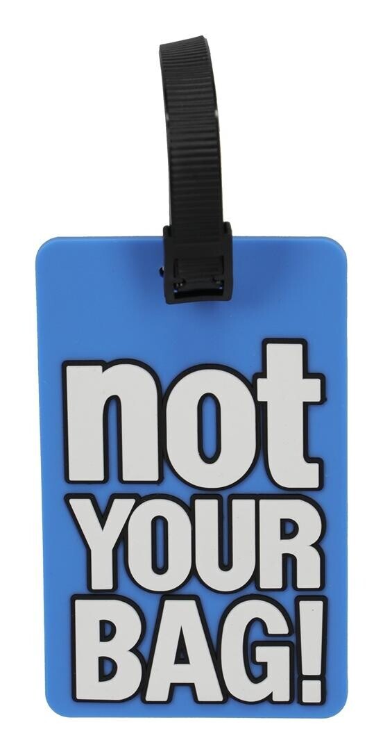 Menovka na batožinu Travelite PVC - modrá