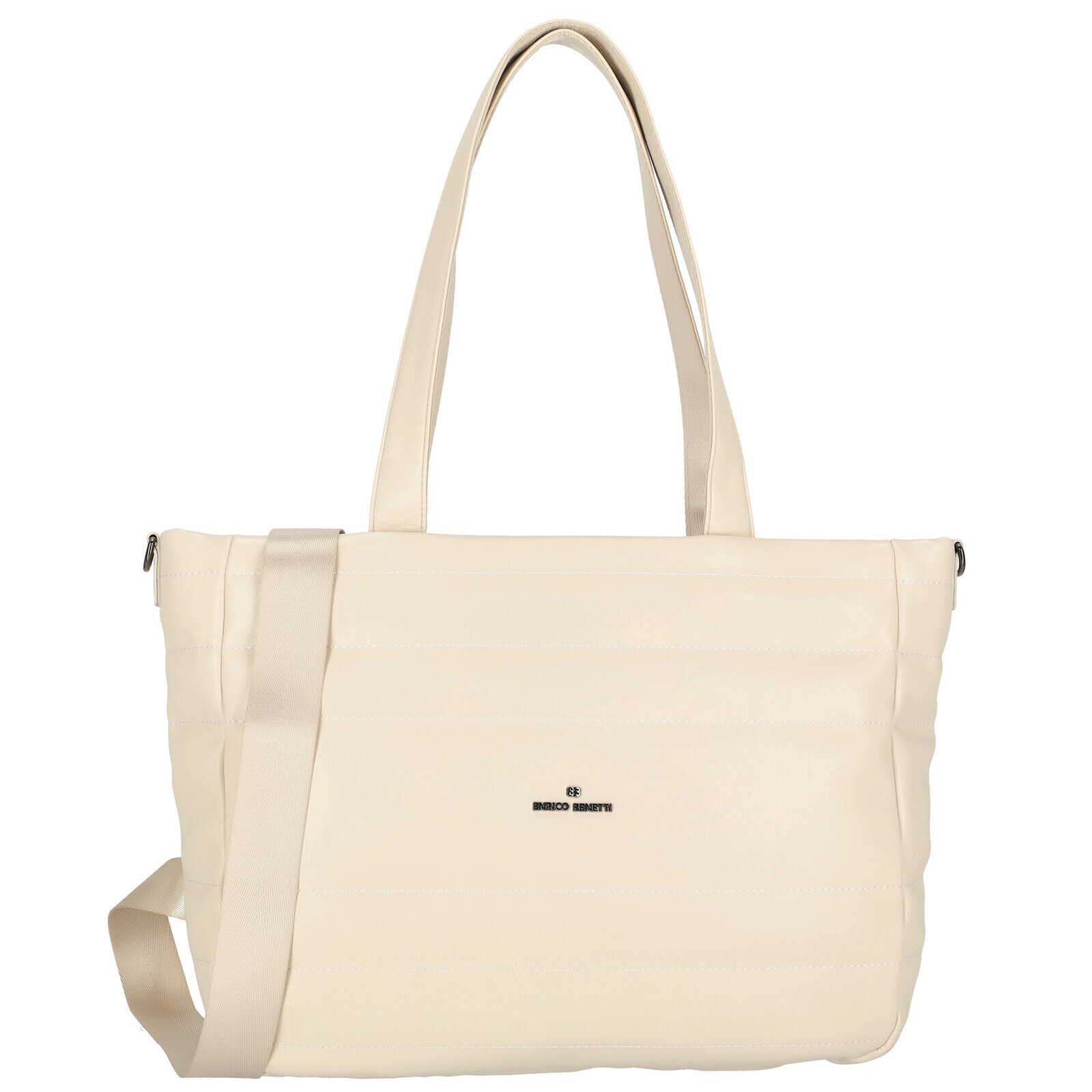 Dámska shopper taška Enrico Benetti Romy - biela - 43x30 cm