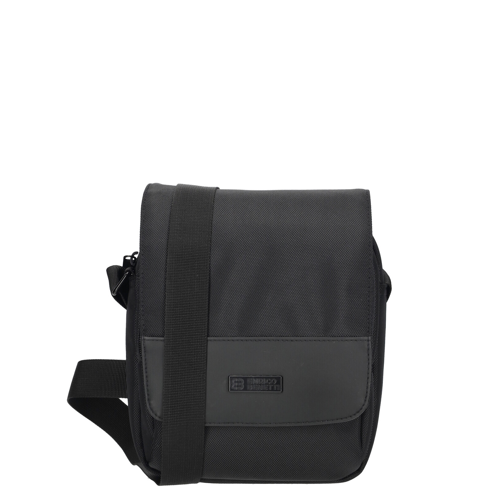 Pánska crossbody taška s chlopňou Enrico Benetti Salford - čierna - 20x18 cm