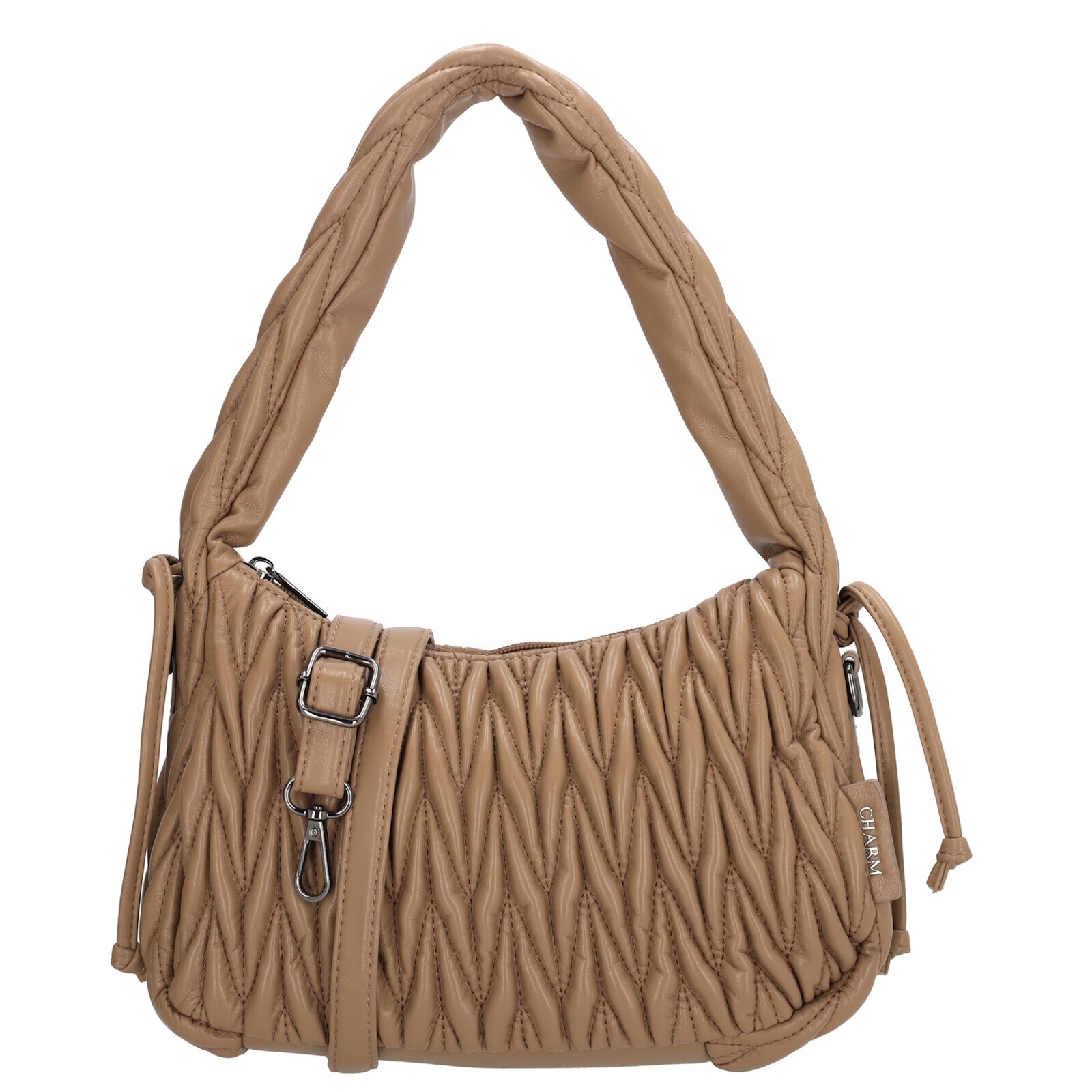 Dámska kabelka cez rameno Charm London West End - mocha - 23x25 cm