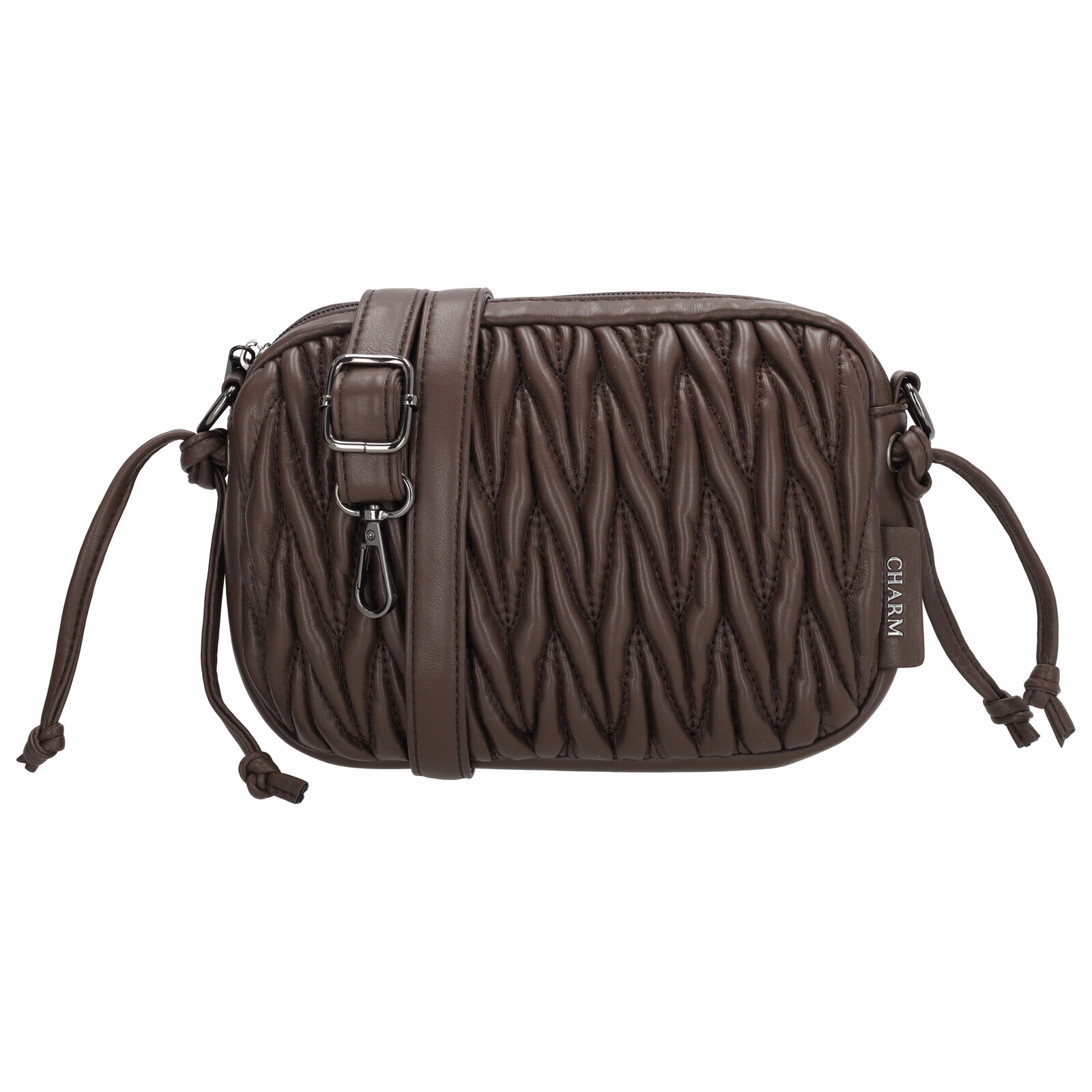 Dámska crossbody kabelka Charm London West End - hnedá - 15x20 cm