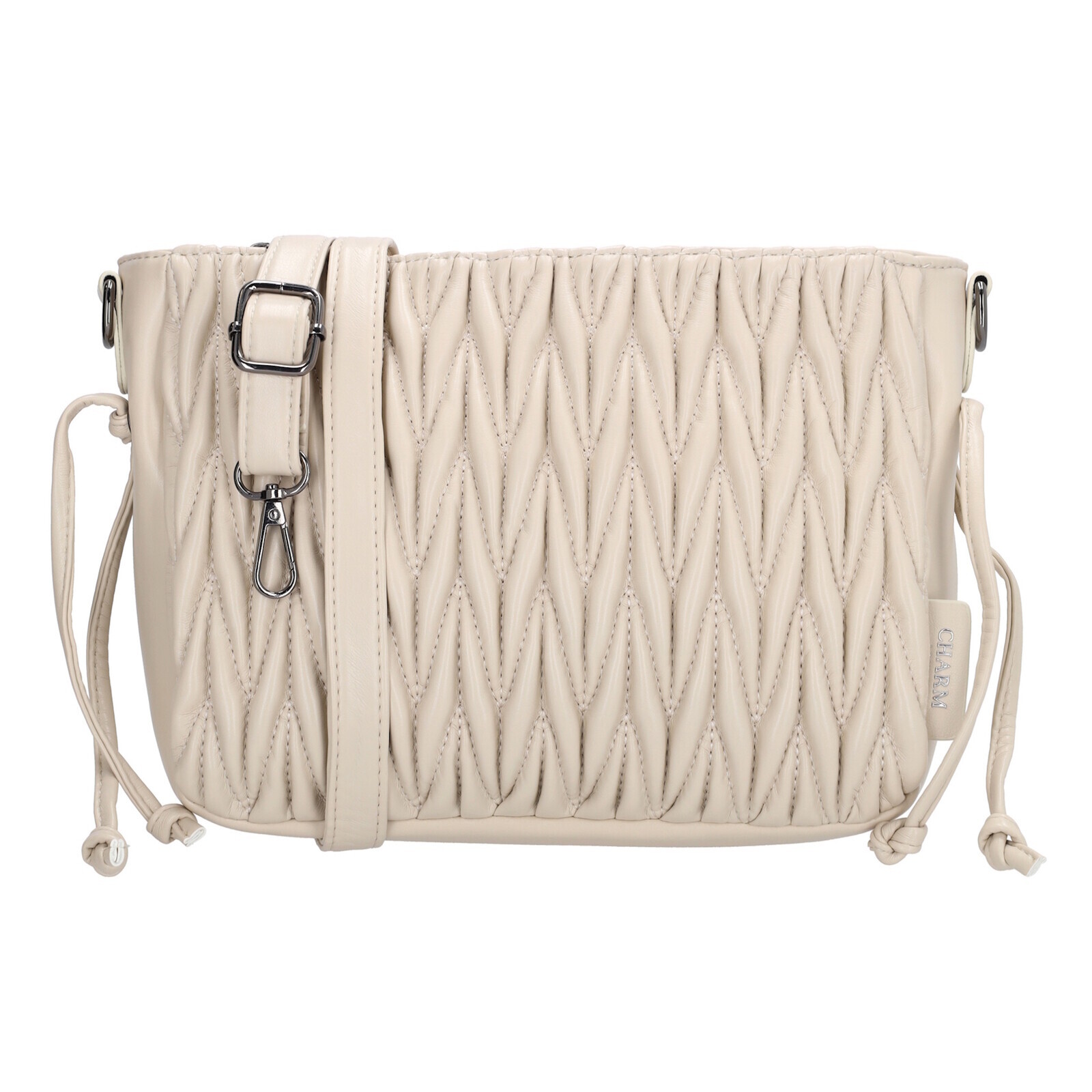 Dámska crossbody kabelka Charm London West End - béžová - 25x20 cm