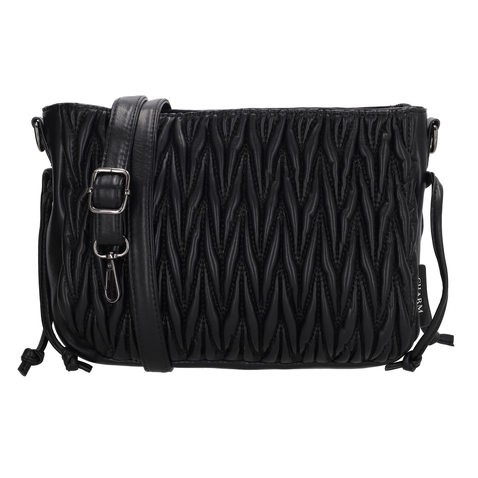 Dámska crossbody kabelka Charm London West End - čierna - 25x20 cm